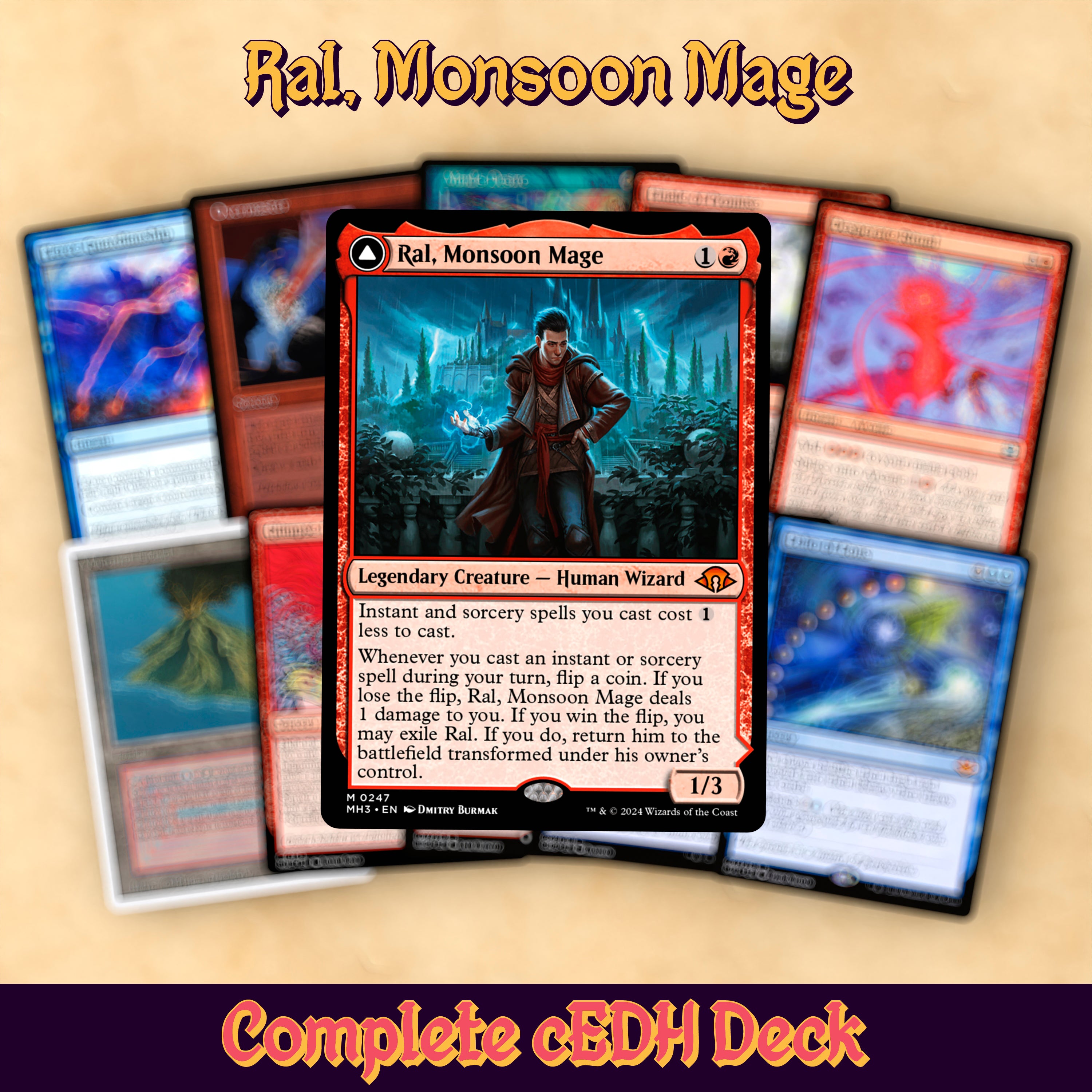 ral mtg cards Ral, Monsoon Mage cEDH Proxy Deck – Gilded Goblet Ticket:General Admission Early Bird MTG PRE SALE If you do A Planeswalker for Every