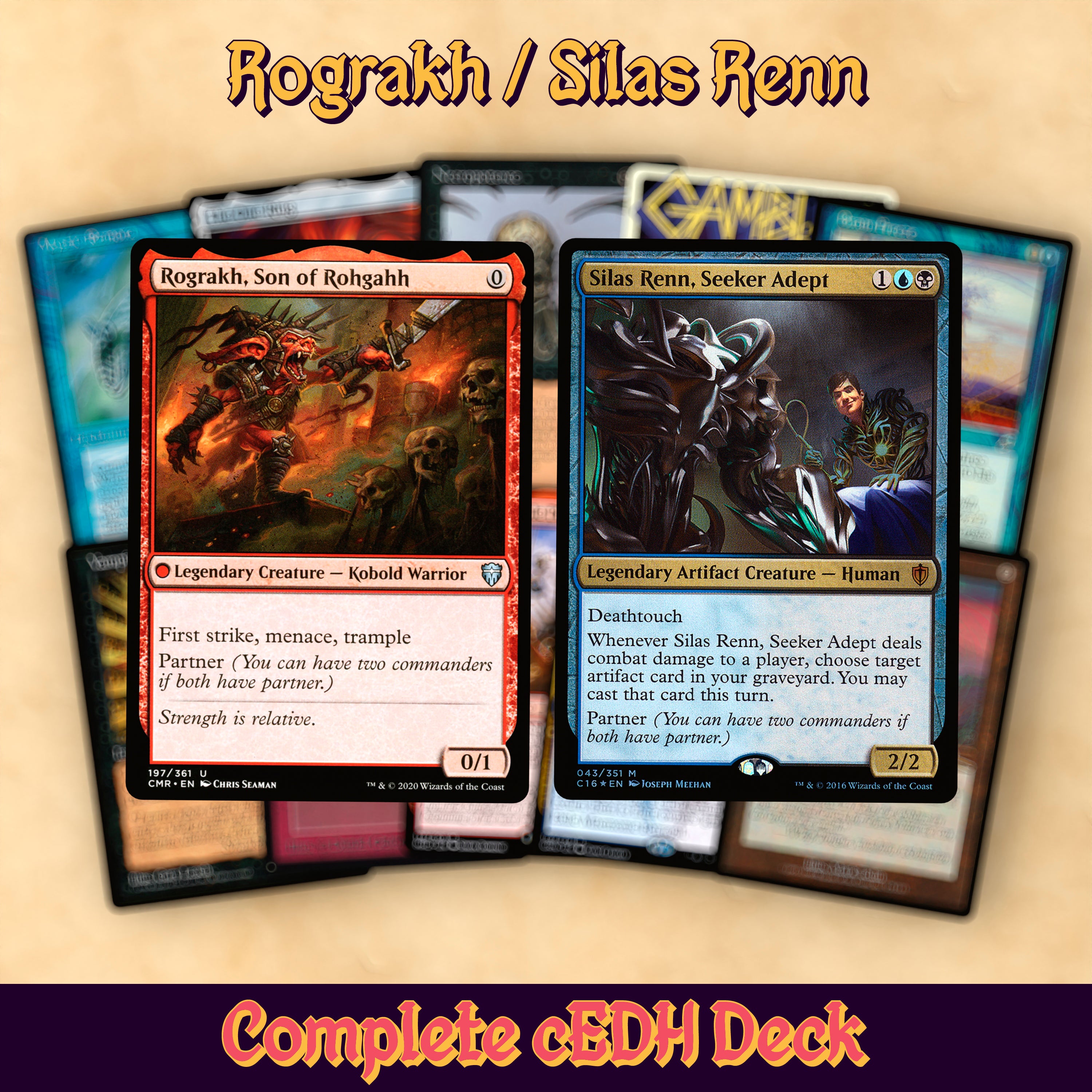 mtg cedh cards Rograkh, Silas Proxy Deck – Gilded Goblet Type:Case: All 4 Collector Decks Condition: Near Mint The Collectible Side Of