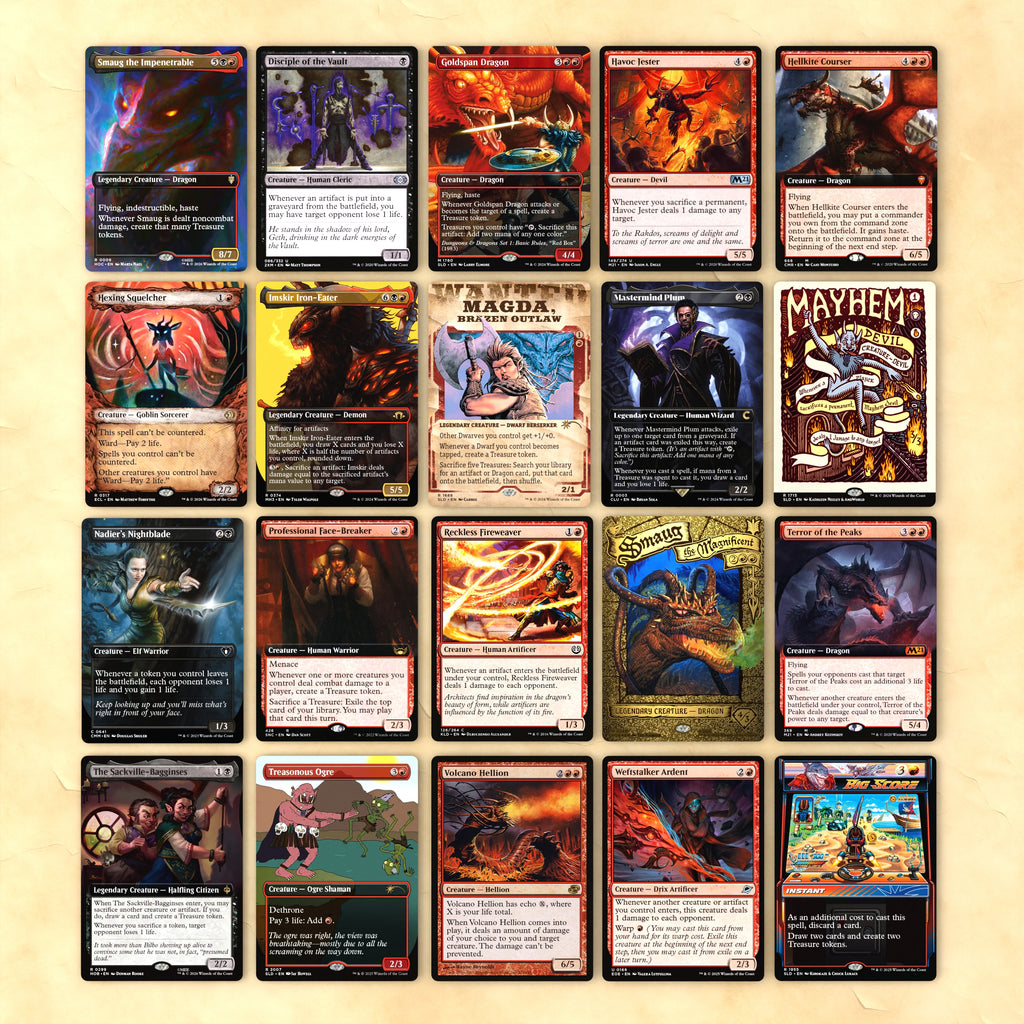 Smaug, the Impenetrable Bracket 4 MTG Proxy Commander EDH Deck