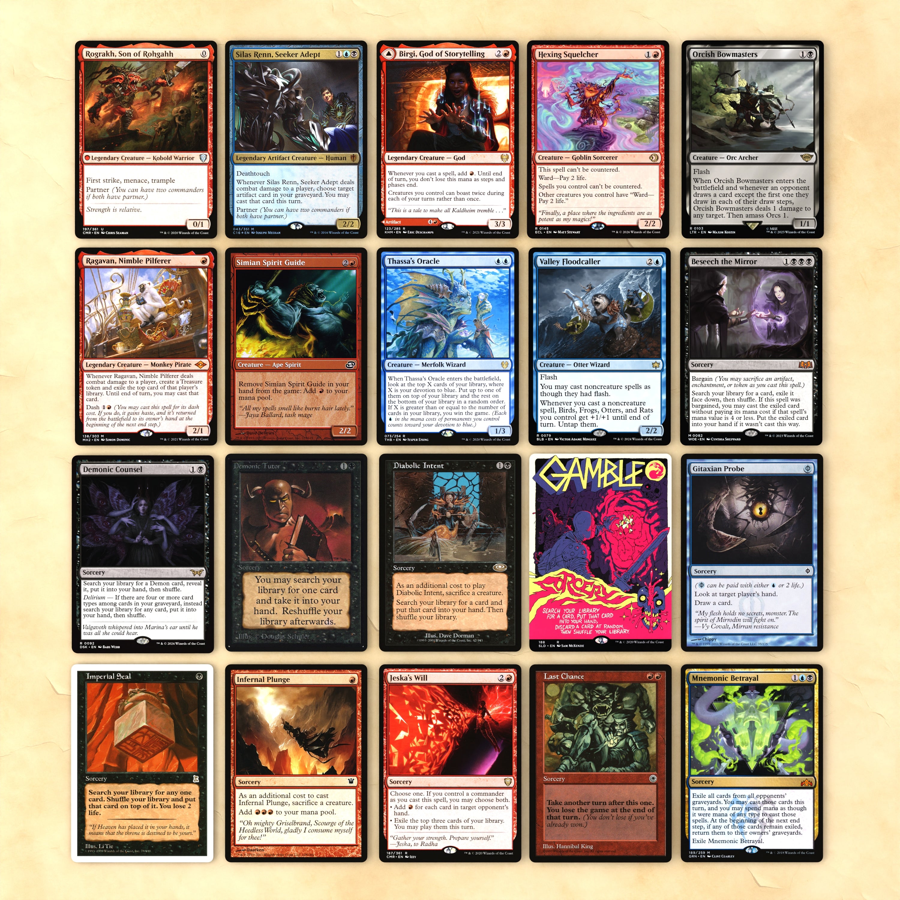 Rograkh, Silas cEDH MTG Proxy Deck