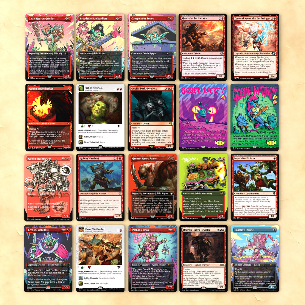 Zada, Hedron Grinder (Goblin Storm) Complete MTG Proxy Deck