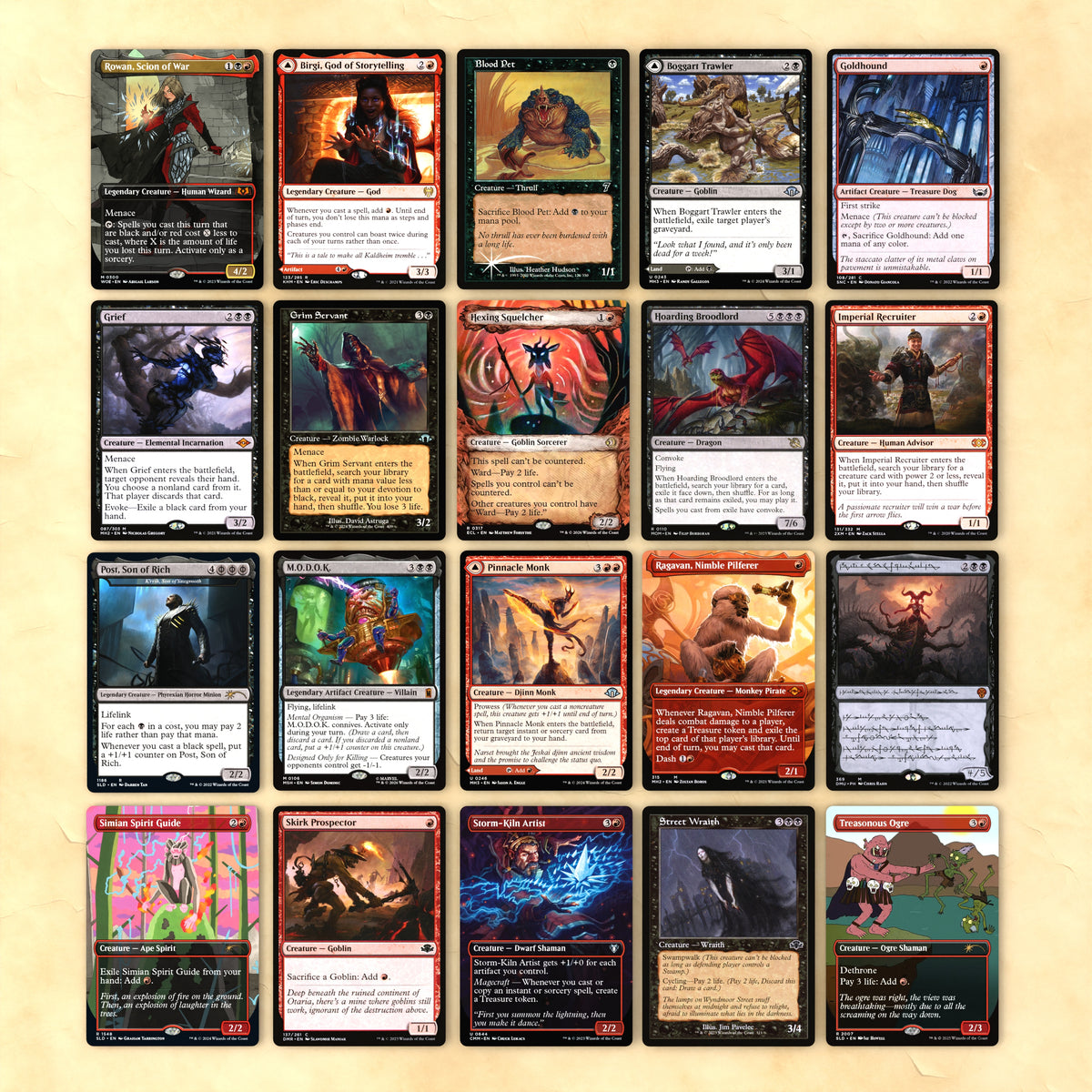 Rowan, Scion of War (Rakdos Turbo) cEDH MTG Proxy Commander Deck