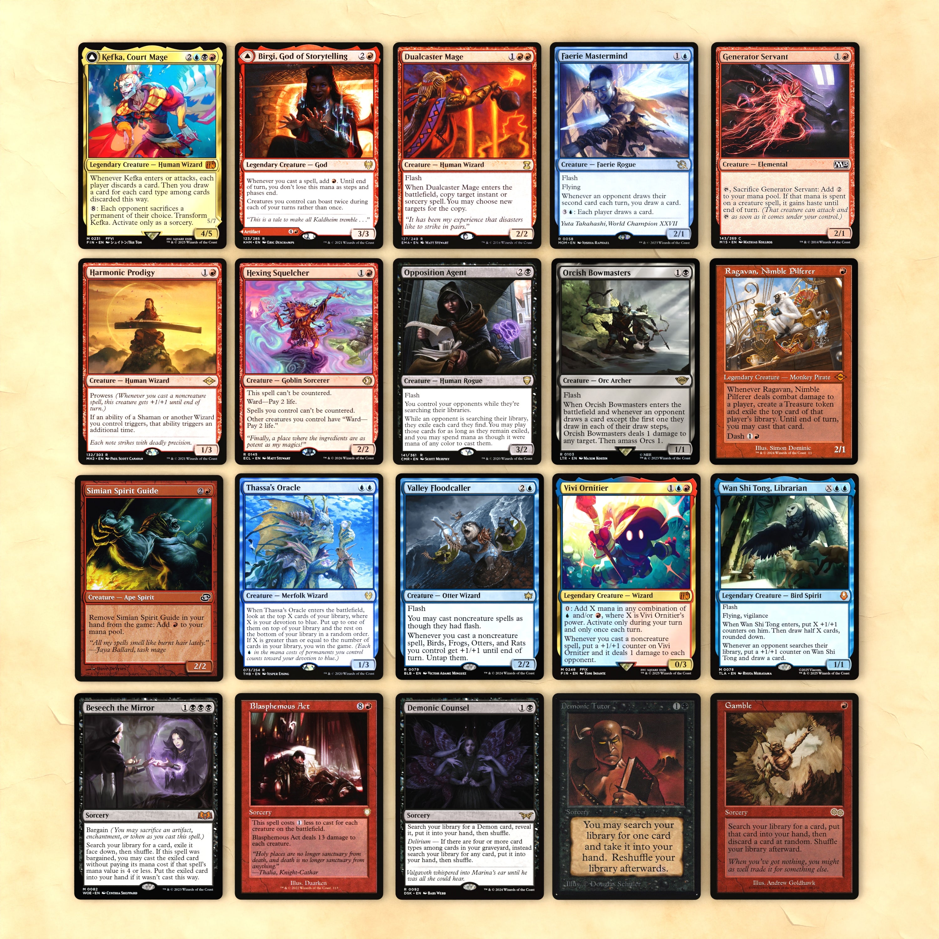 Kefka, Court Mage / Kefka, Ruler of Ruin cEDH MTG Proxy Deck