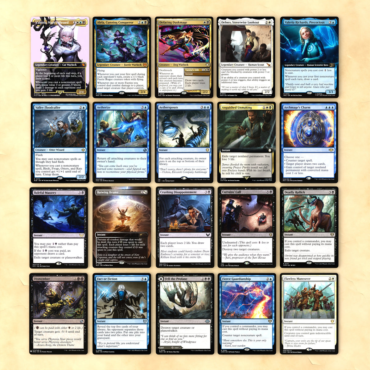 Y'shtola, Night's Blessed (Esper Control) Bracket 3 MTG Proxy Commander Deck