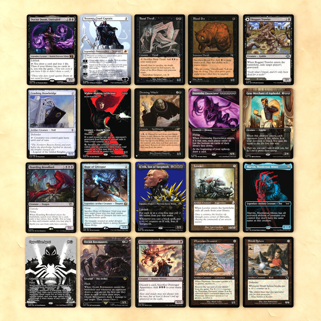 Dr. Doom, Unrivaled Bracket 4 MTG Proxy Commander Deck