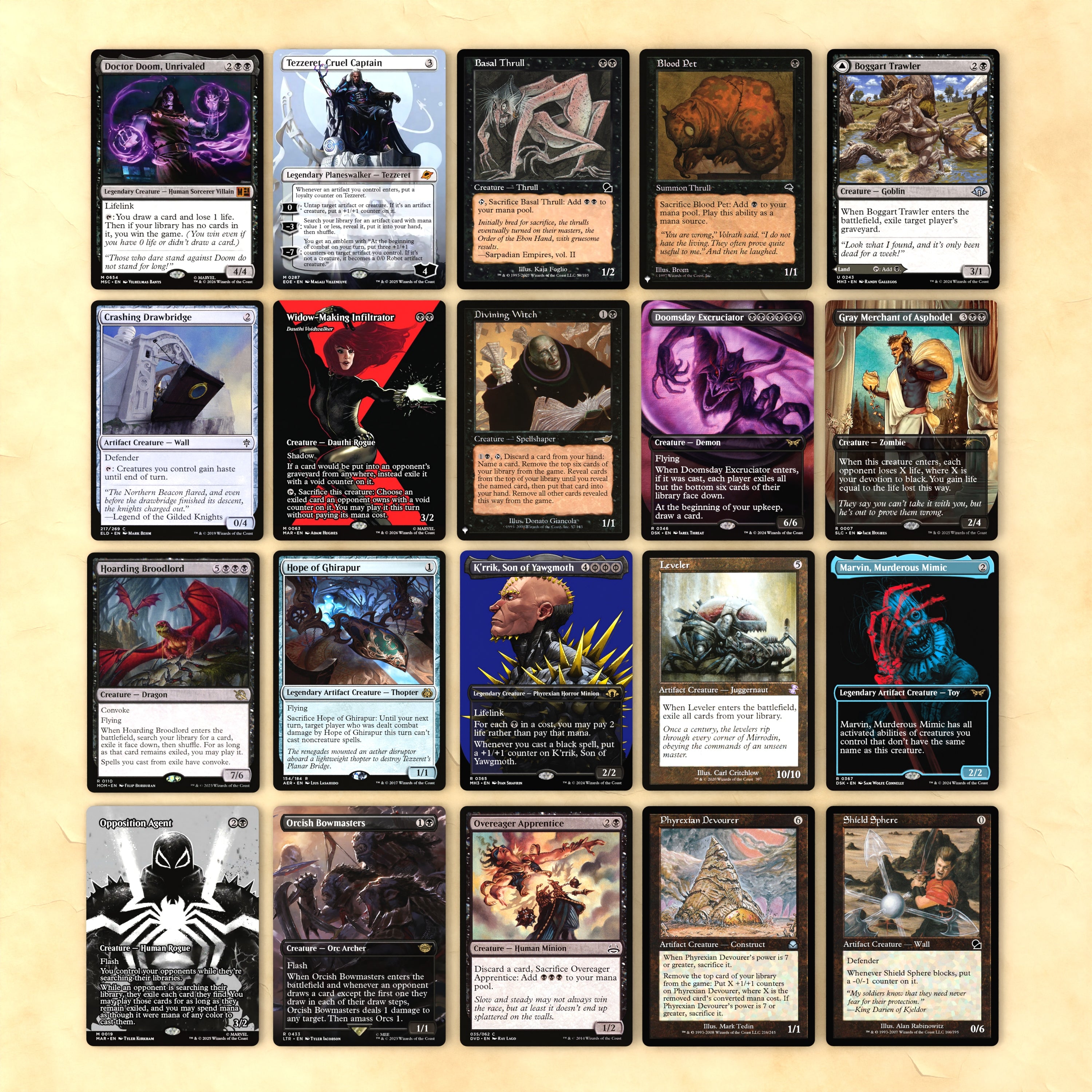 Dr. Doom, Unrivaled Bracket 4 MTG Proxy Commander Deck