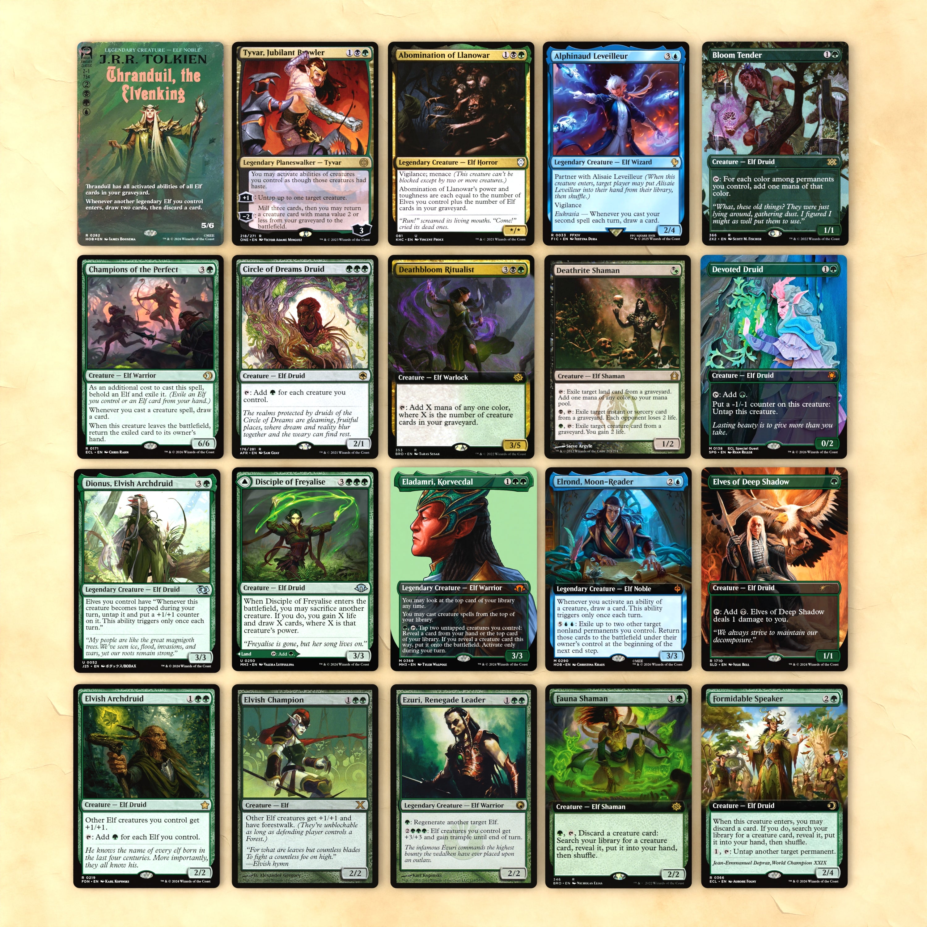 Thranduil, the Elven King Bracket 4 MTG Proxy Commander EDH Deck