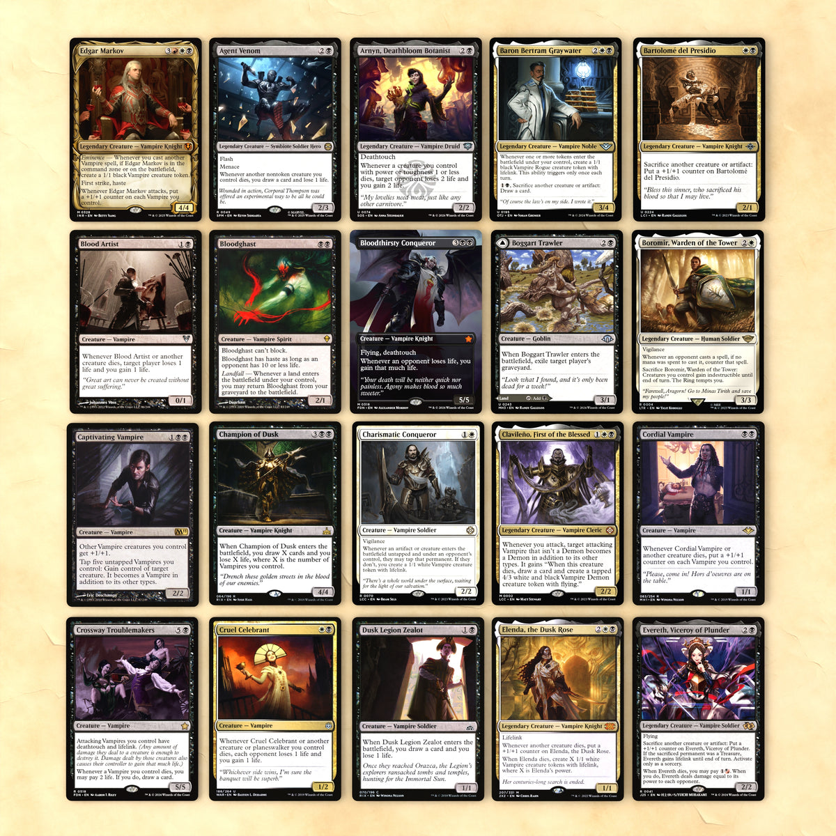 Edgar Markov (Vampire Aristocrats) Bracket 4 MTG Proxy Commander Deck