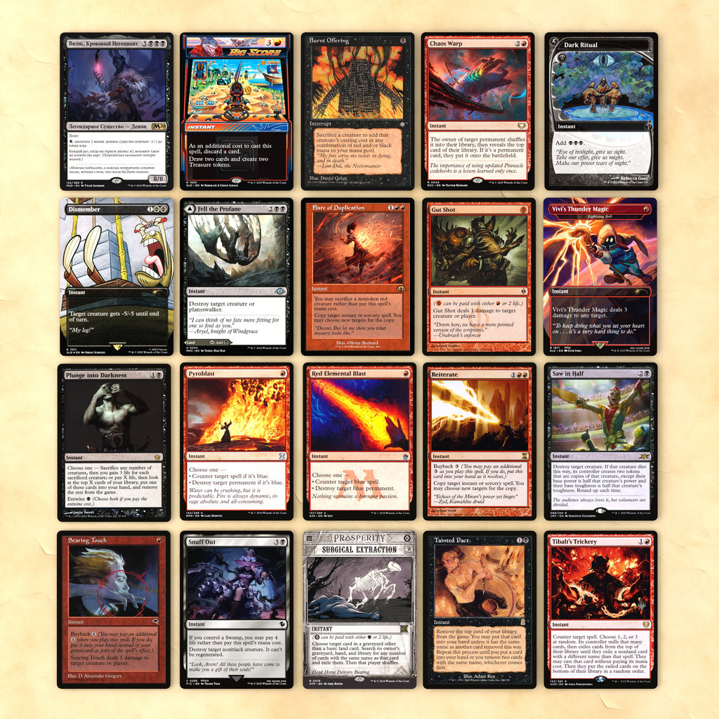 Rowan, Scion of War (Rakdos Turbo) cEDH MTG Proxy Commander Deck