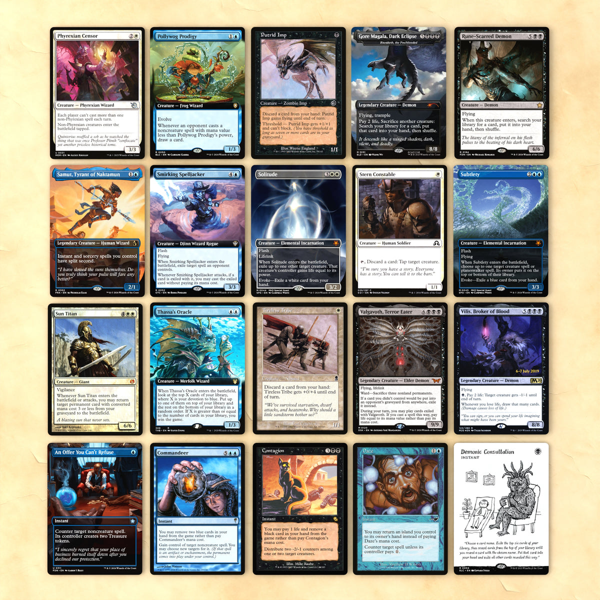 Hashaton (Thoracle Flash) cEDH MTG Proxy Commander Deck