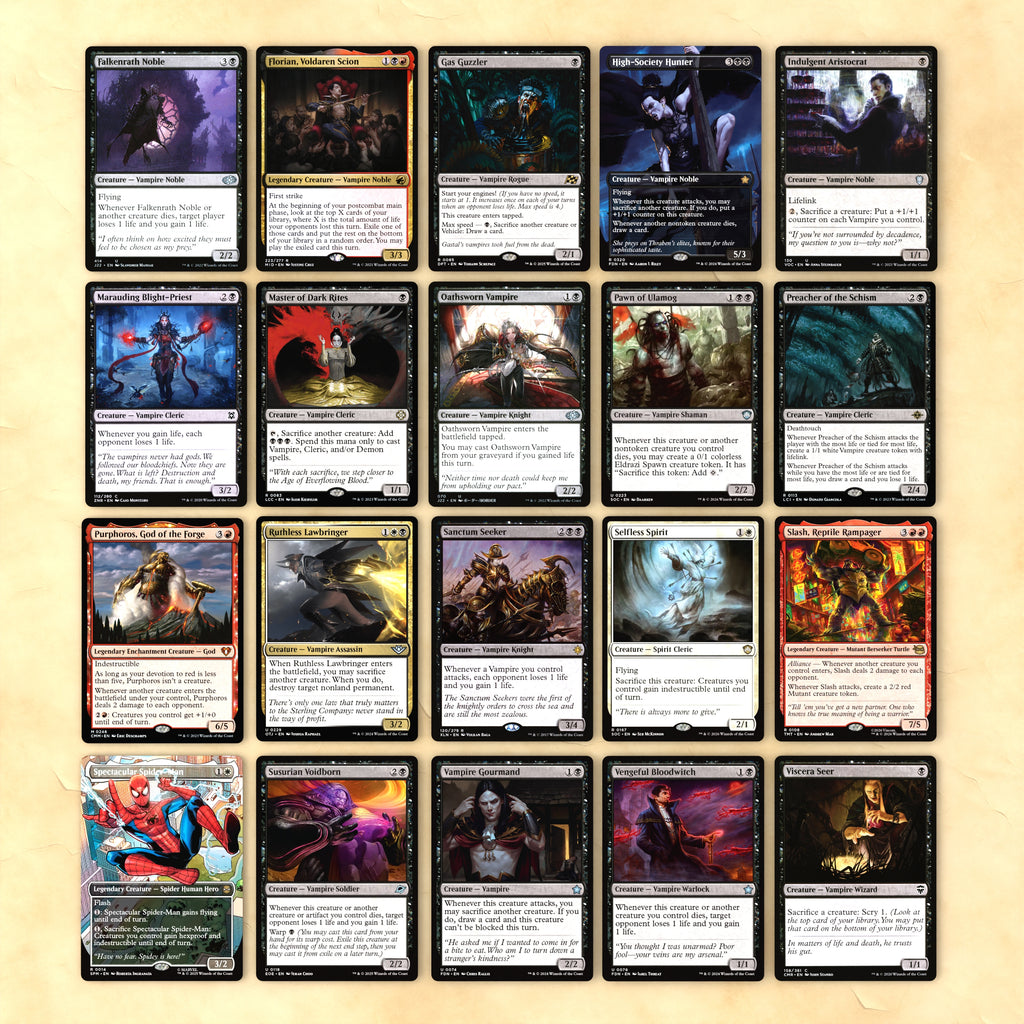 Edgar Markov (Vampire Aristocrats) Bracket 4 MTG Proxy Commander Deck