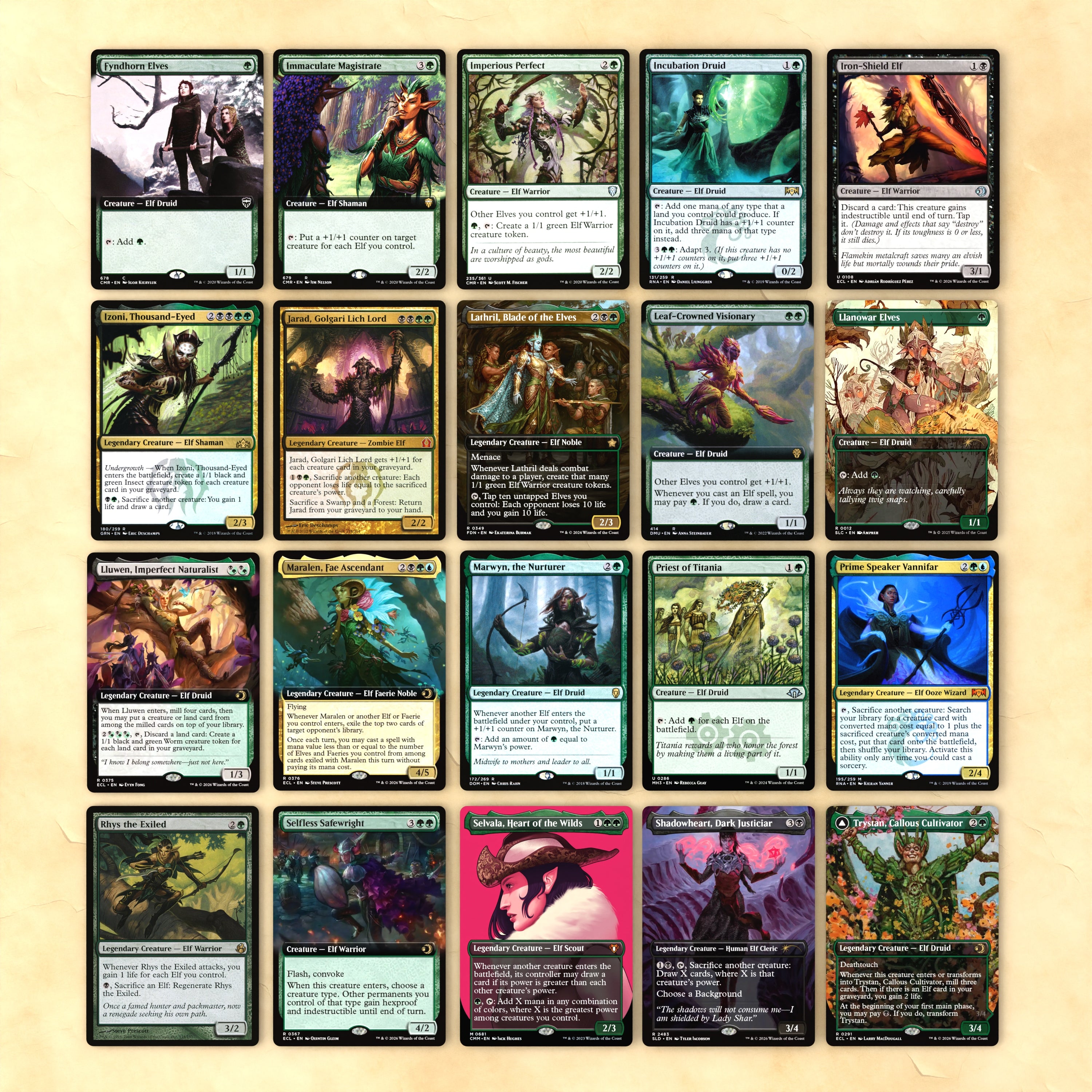 Thranduil, the Elven King Bracket 4 MTG Proxy Commander EDH Deck