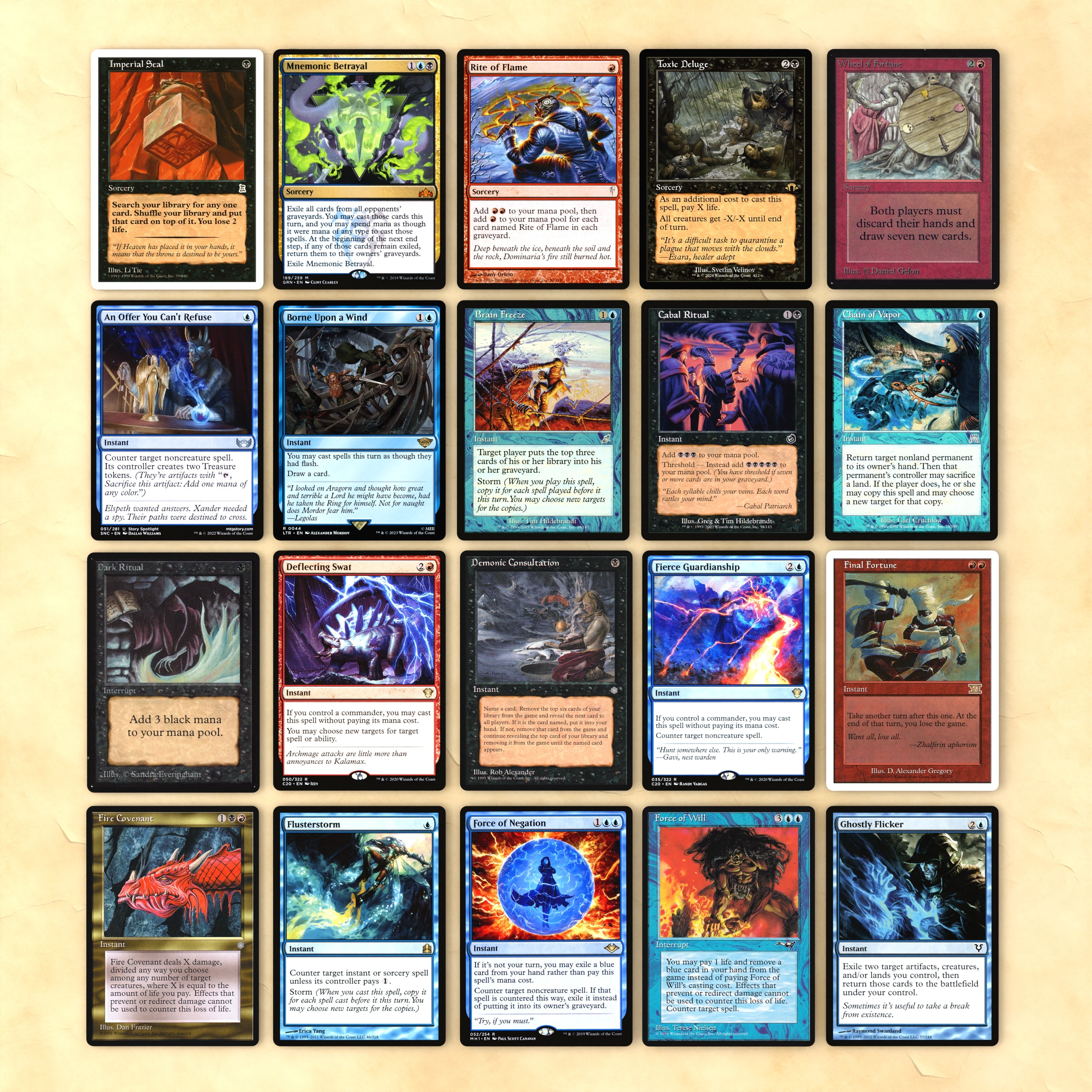 Kefka, Court Mage / Kefka, Ruler of Ruin cEDH MTG Proxy Deck