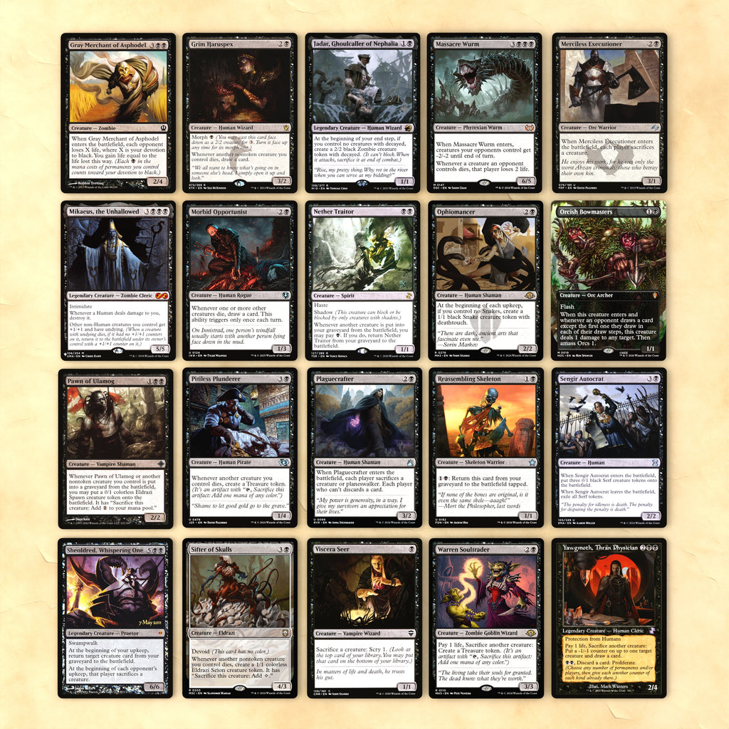 Sephiroth (One-Winged Angel Aristocrats) Bracket 4 MTG Proxy Commander Deck
