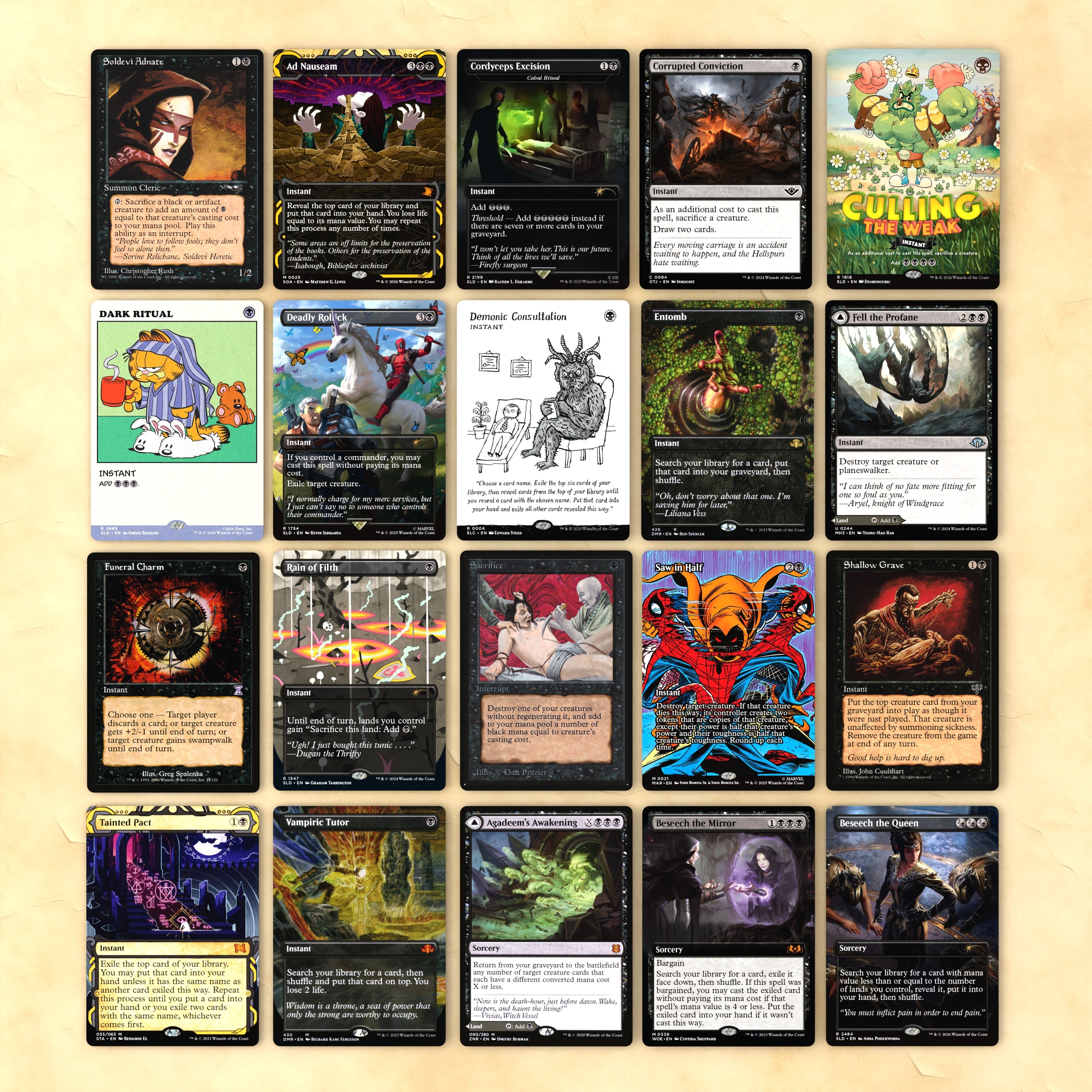Dr. Doom, Unrivaled Bracket 4 MTG Proxy Commander Deck