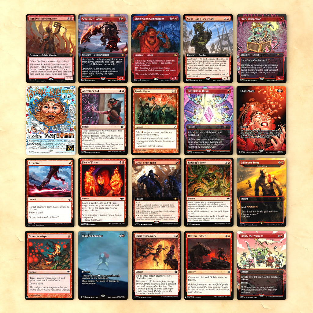 Zada, Hedron Grinder (Goblin Storm) Complete MTG Proxy Deck