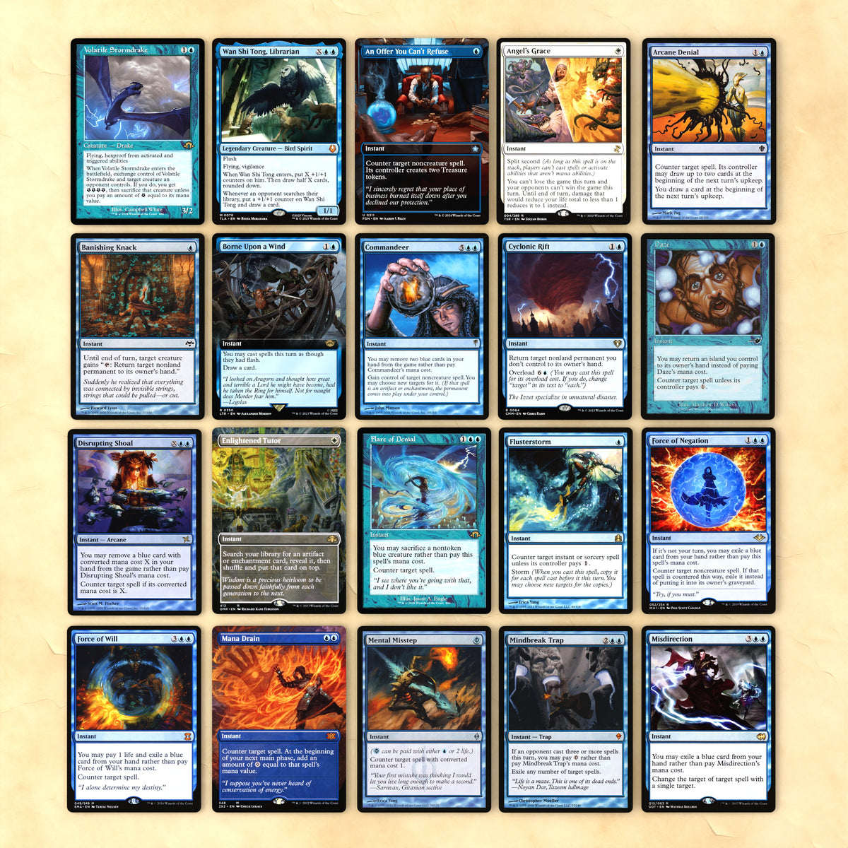King T'Challa (Flash Control) cEDH MTG Proxy Commander Deck