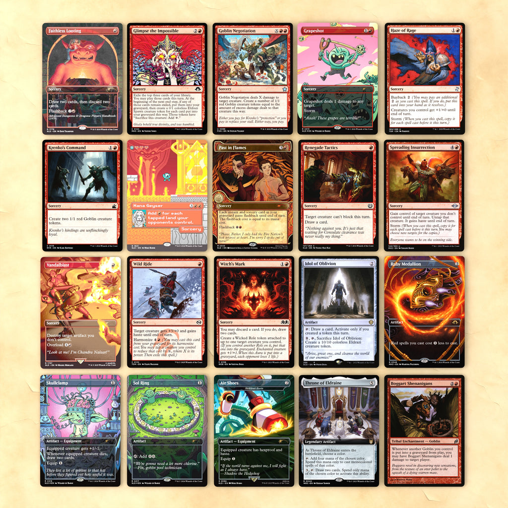 Zada, Hedron Grinder (Goblin Storm) Complete MTG Proxy Deck