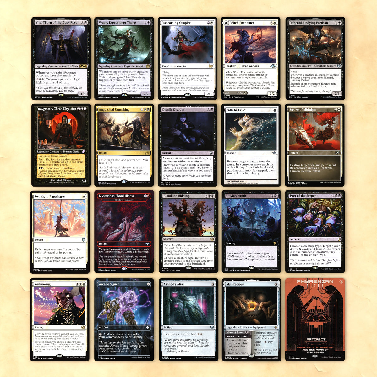 Edgar Markov (Vampire Aristocrats) Bracket 4 MTG Proxy Commander Deck