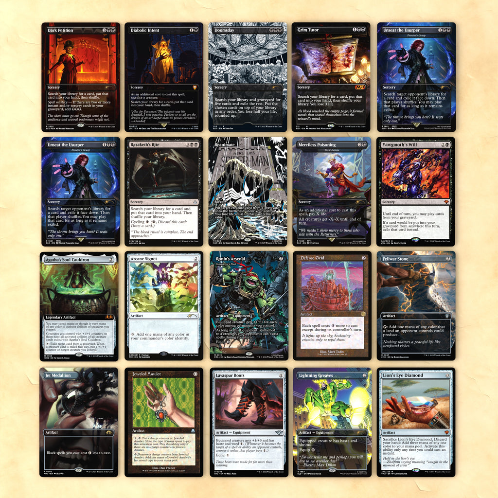 Dr. Doom, Unrivaled Bracket 4 MTG Proxy Commander Deck
