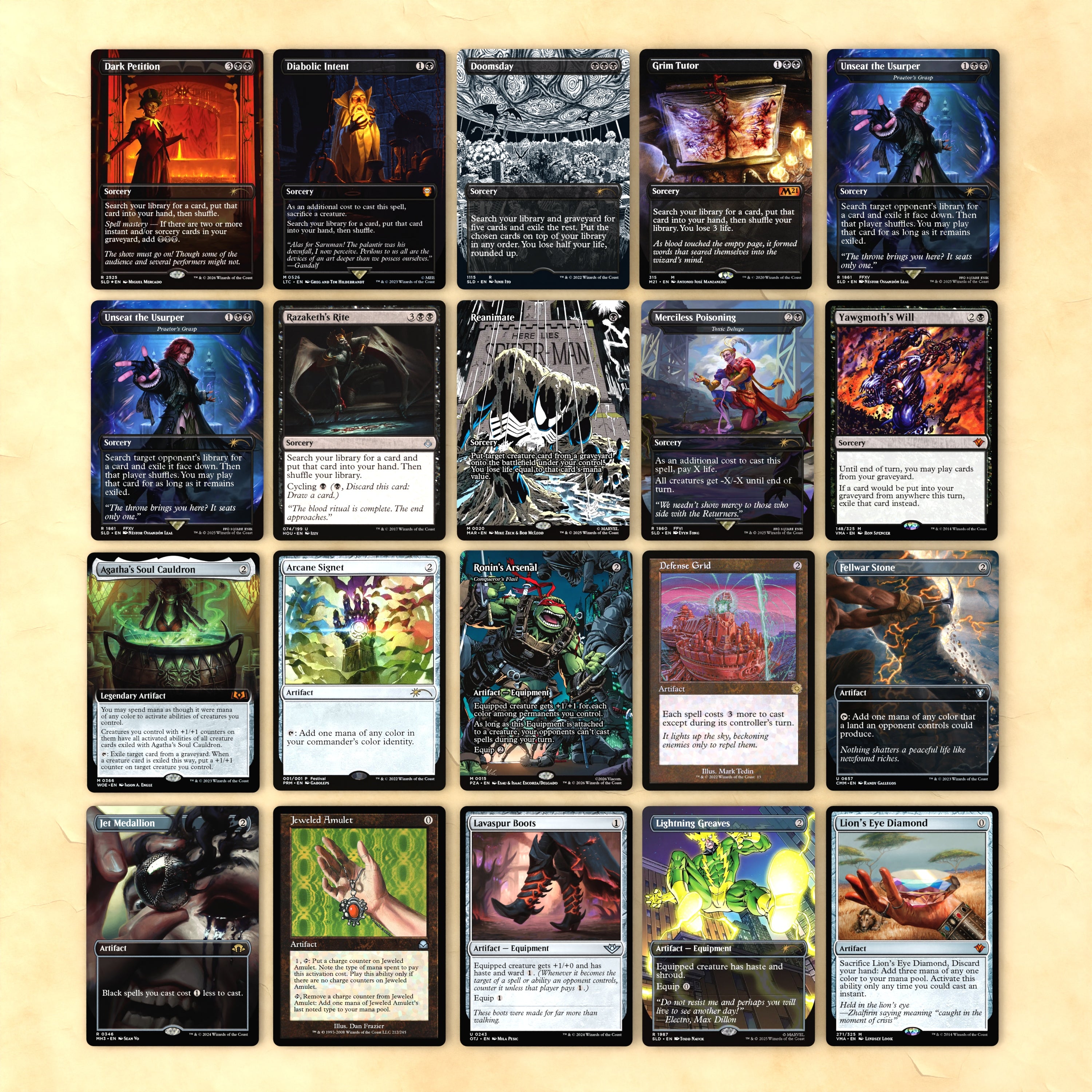 Dr. Doom, Unrivaled Bracket 4 MTG Proxy Commander Deck