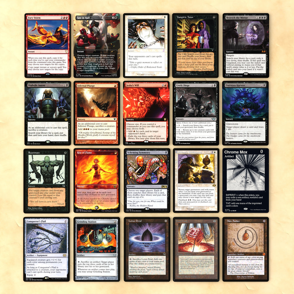 Tymna / Rograkh (Bite-Sized Treasure Storm) cEDH MTG Proxy Deck