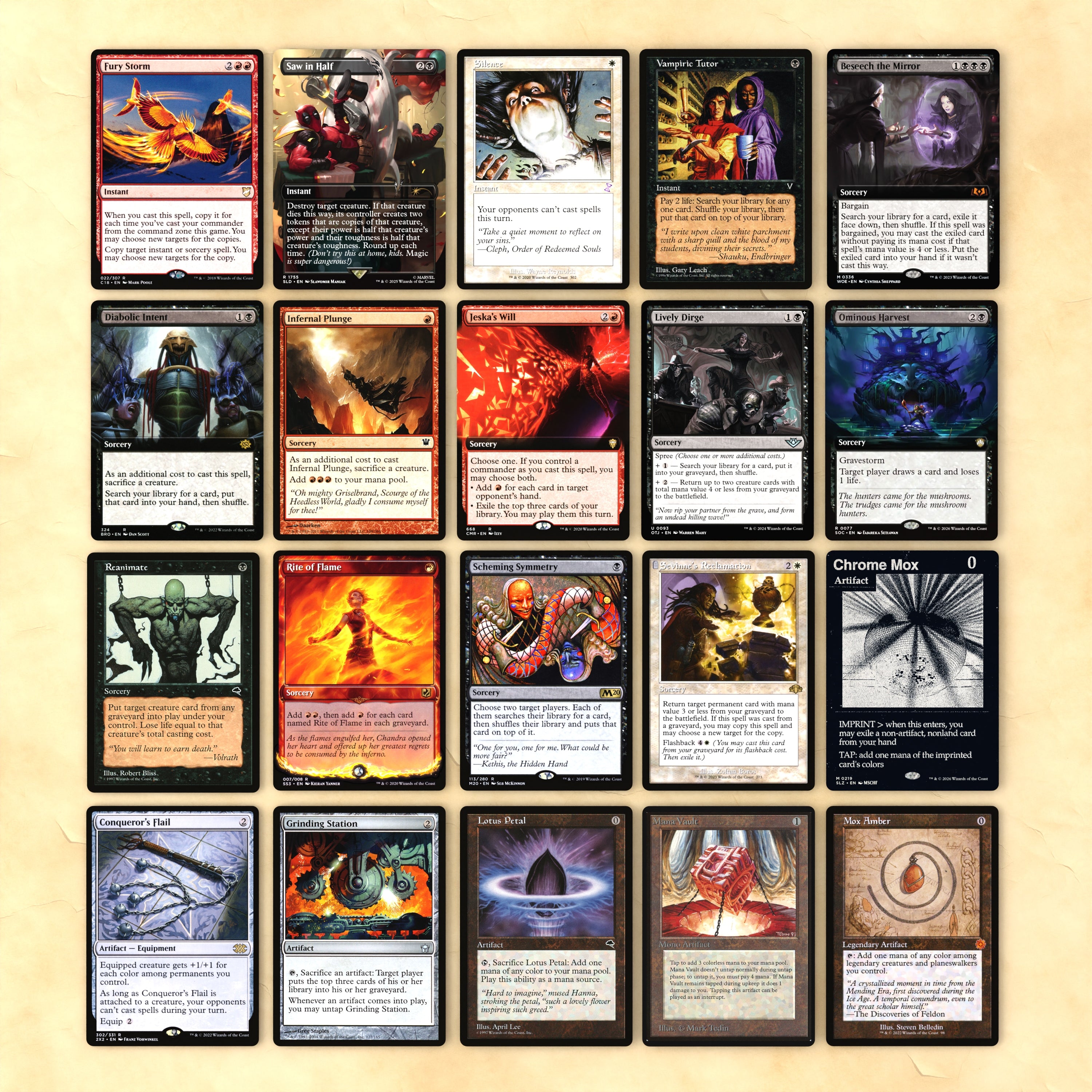 Tymna / Rograkh (Bite-Sized Treasure Storm) cEDH MTG Proxy Deck