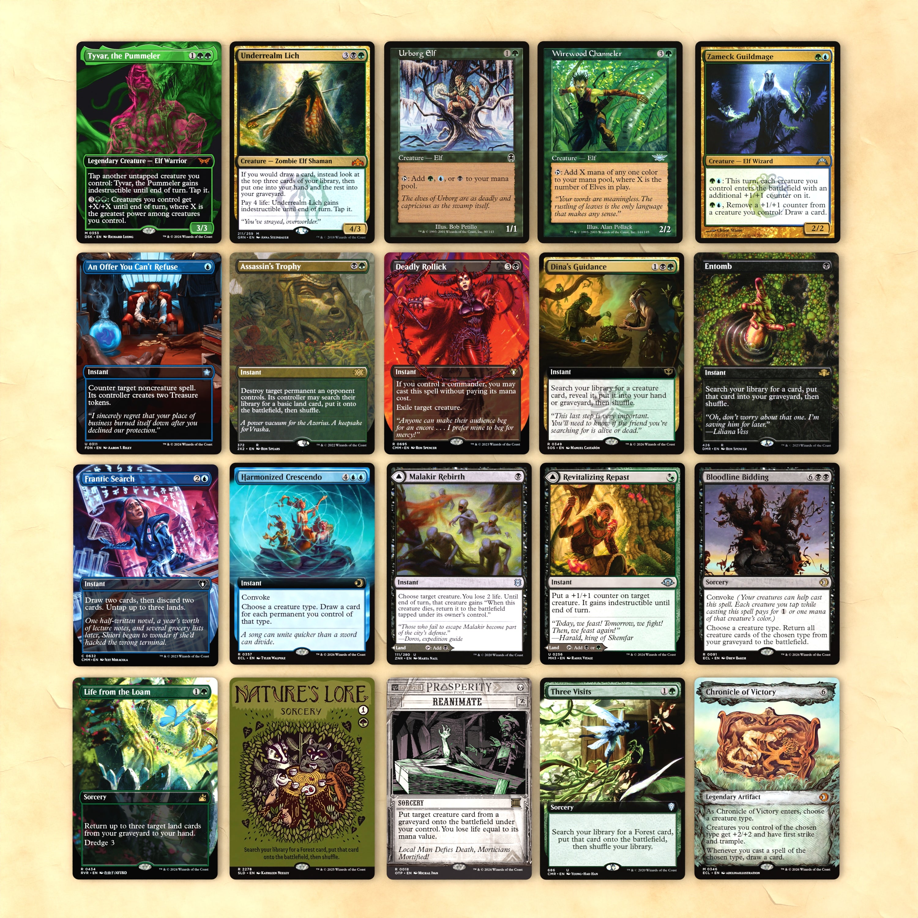 Thranduil, the Elven King Bracket 4 MTG Proxy Commander EDH Deck