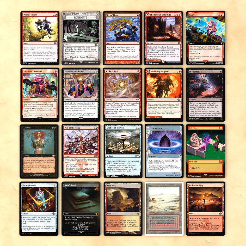 Rowan, Scion of War (Rakdos Turbo) cEDH MTG Proxy Commander Deck