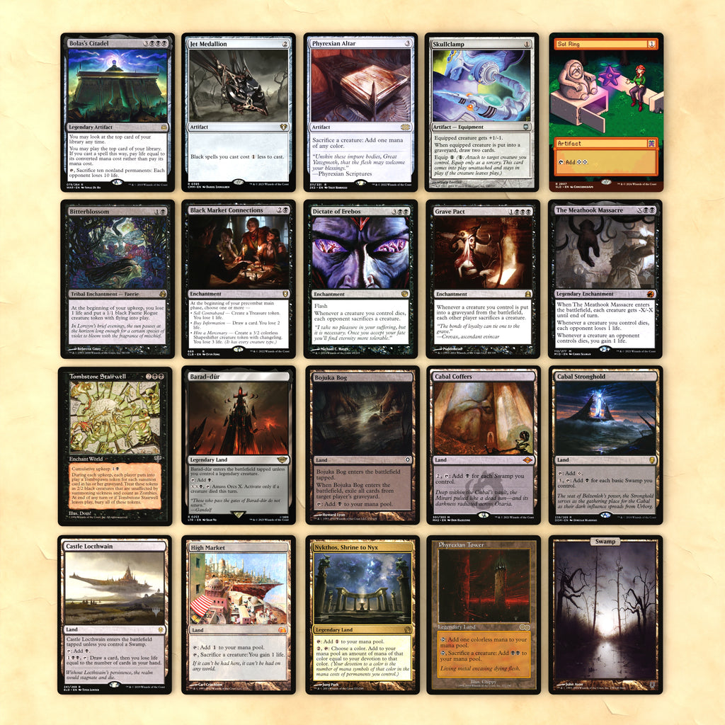 Sephiroth (One-Winged Angel Aristocrats) Bracket 4 MTG Proxy Commander Deck