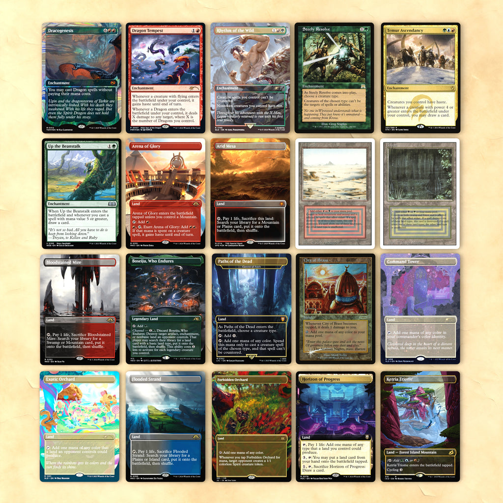 The Ur-Dragon + Zada, Hedron Grinder Complete Commander Decks + Vintage Artifact Set | Premium Alt Art EDH Collection