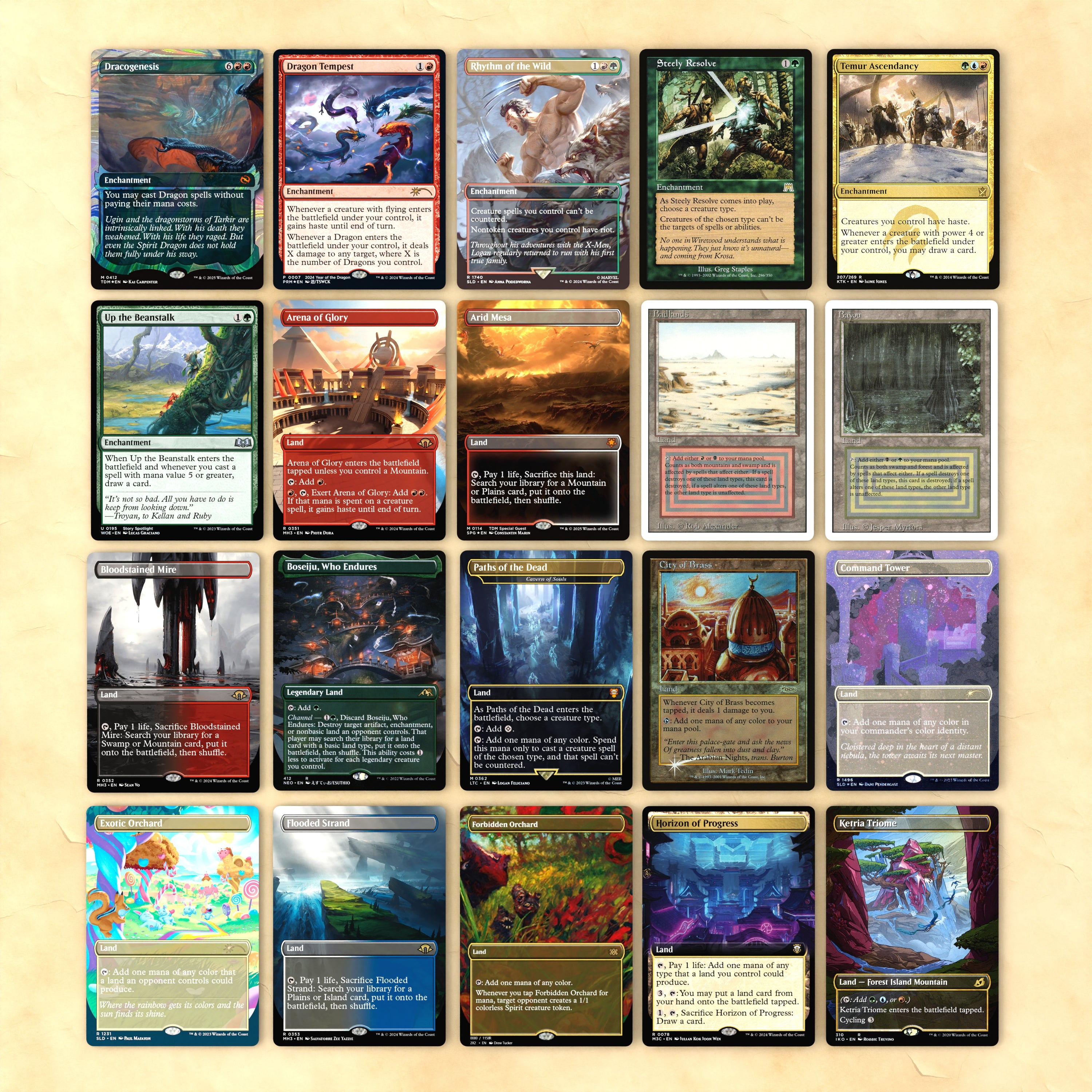The Ur-Dragon (Dragon Tribal) Complete MTG Proxy Deck