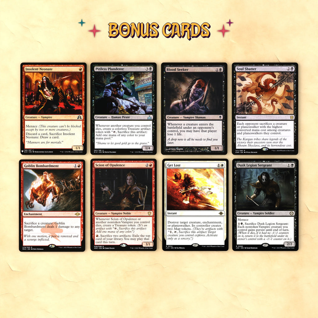 Edgar Markov (Vampire Aristocrats) Bracket 4 MTG Proxy Commander Deck