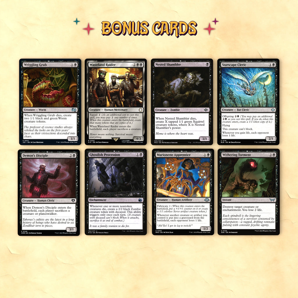 Sephiroth (One-Winged Angel Aristocrats) Bracket 4 MTG Proxy Commander Deck