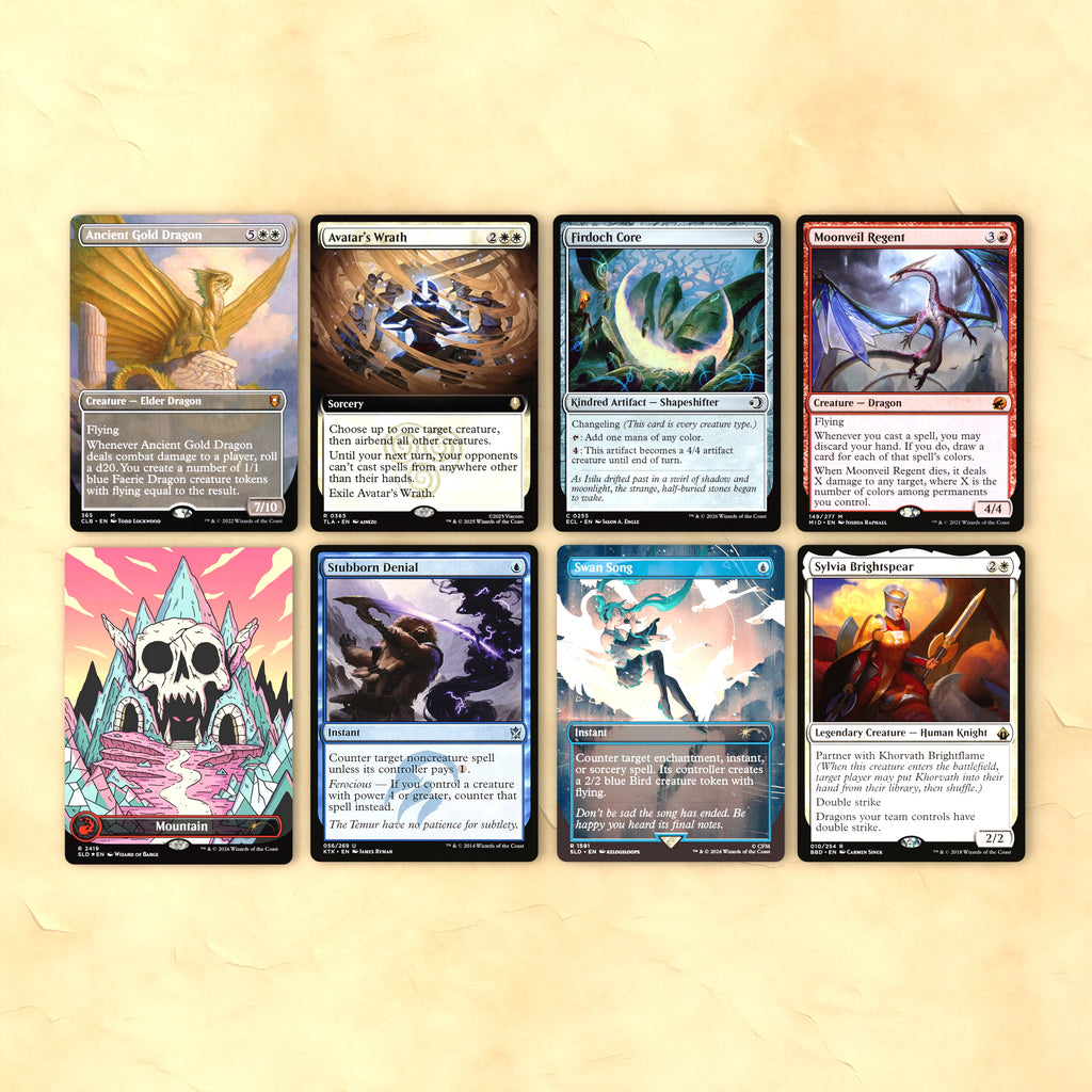 The Ur-Dragon + Zada, Hedron Grinder Complete Commander Decks + Vintage Artifact Set | Premium Alt Art EDH Collection