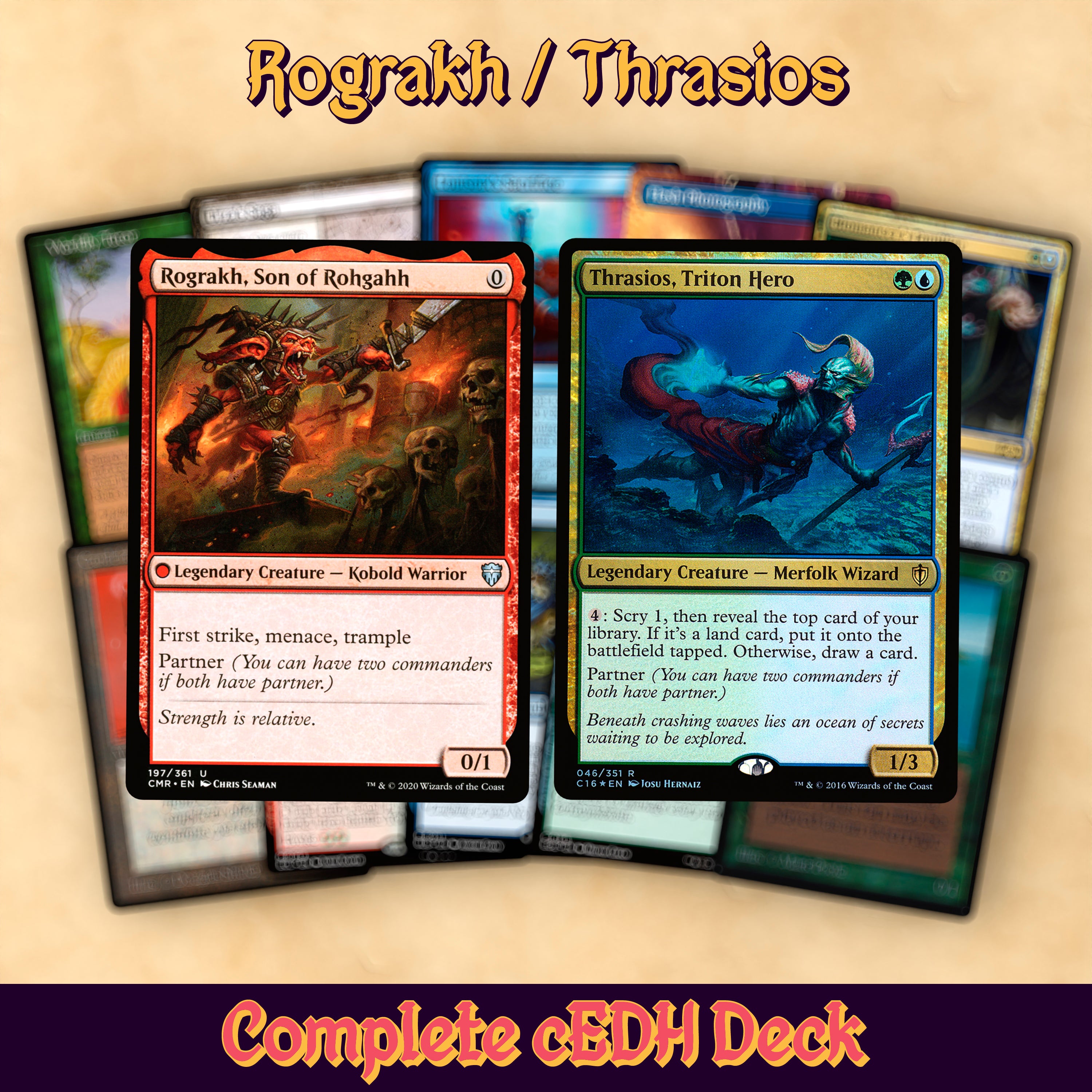 Rograkh, Thrasios cEDH MTG Proxy Deck
