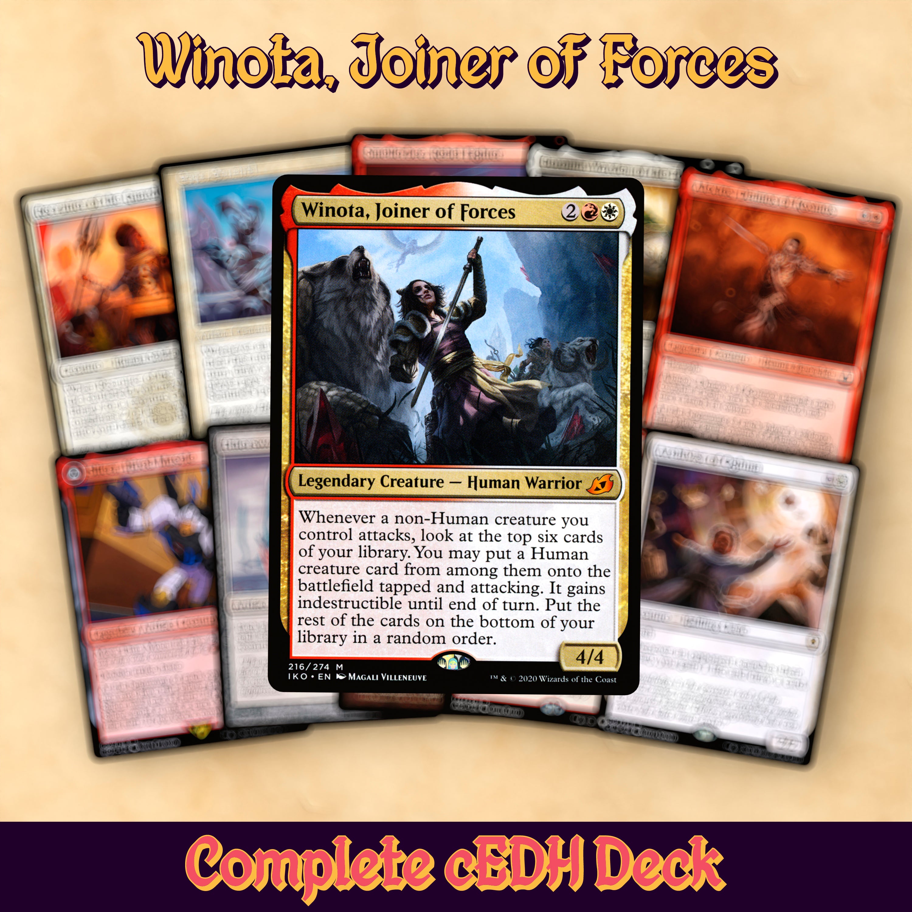 Winota, Joiner of Forces cEDH MTG Proxy Deck