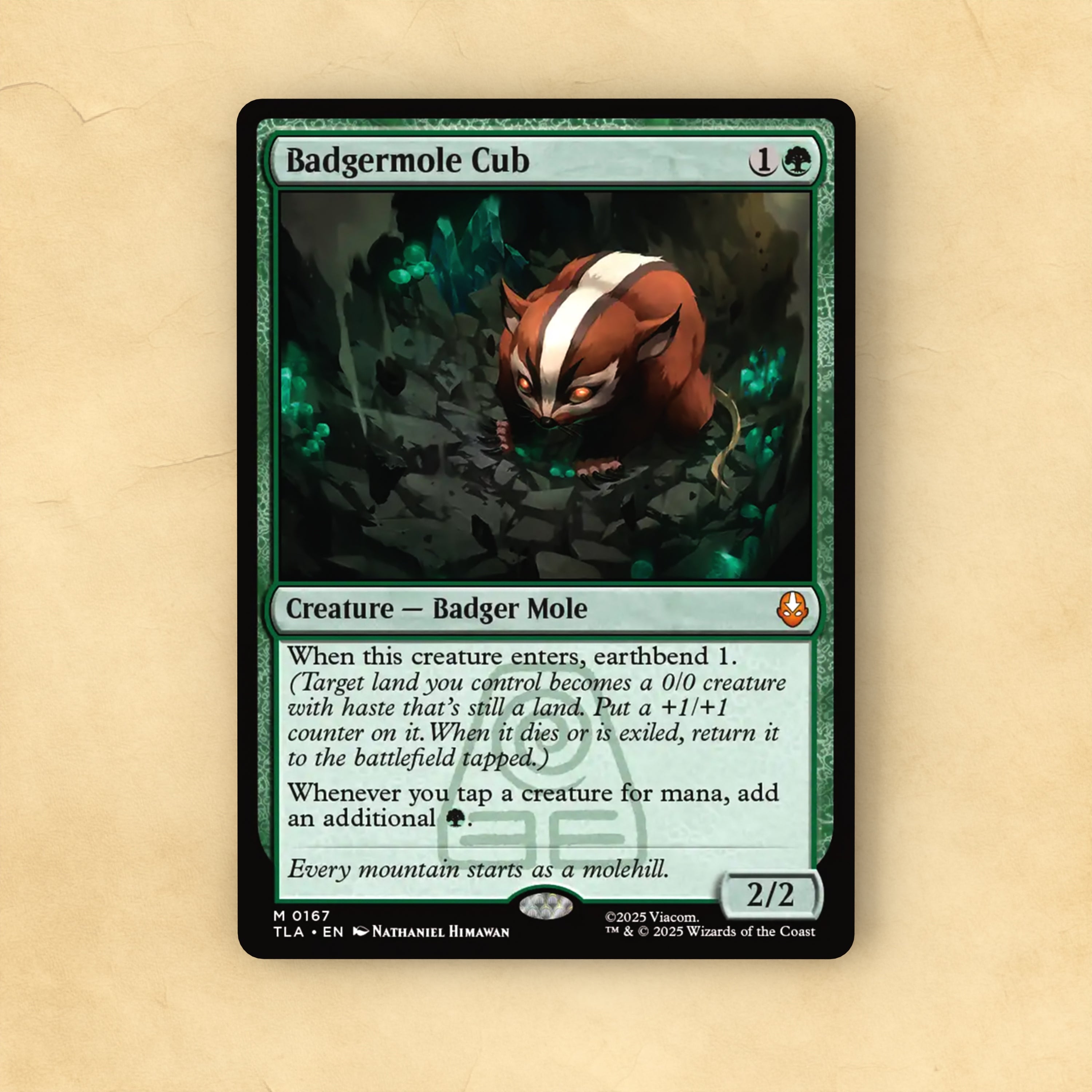 Badgermole Cub MTG Proxy – Gilded Goblet