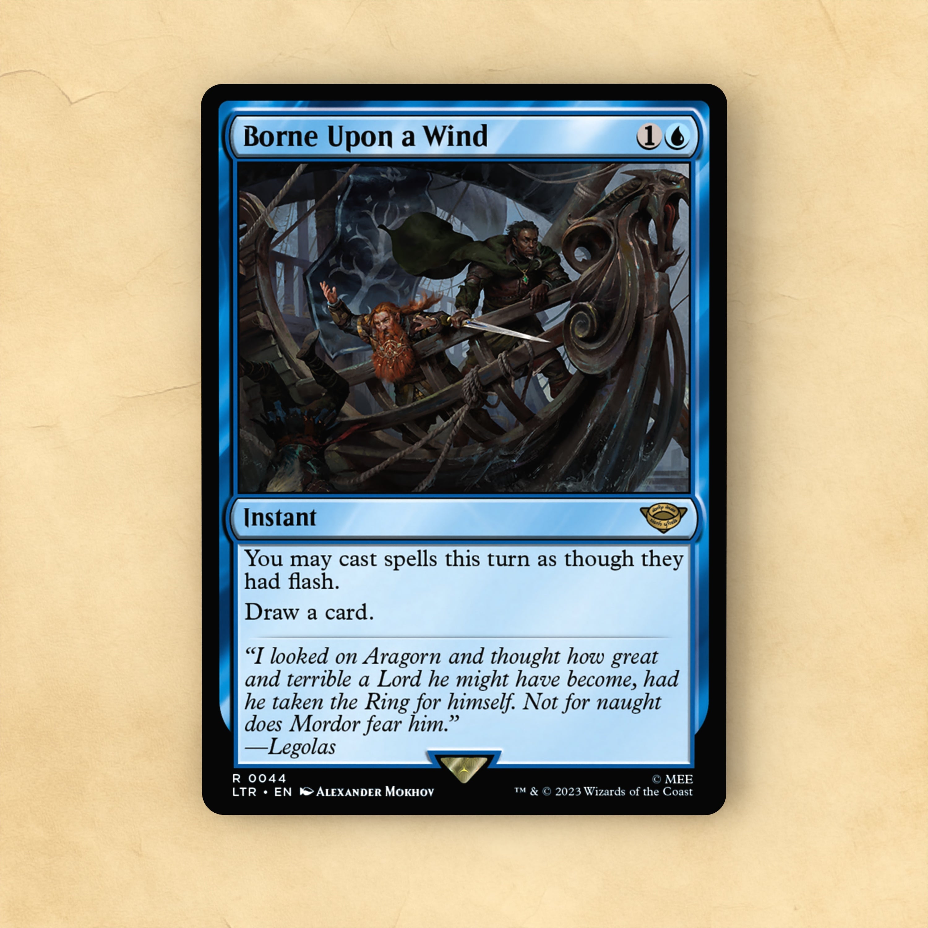 Borne Upon a Wind MTG Proxy