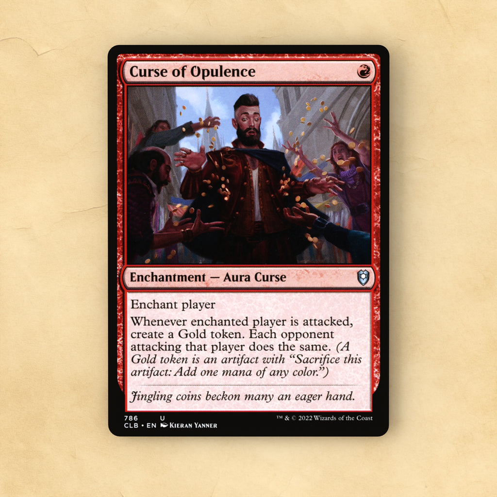 Curse of Opulence MTG Proxy