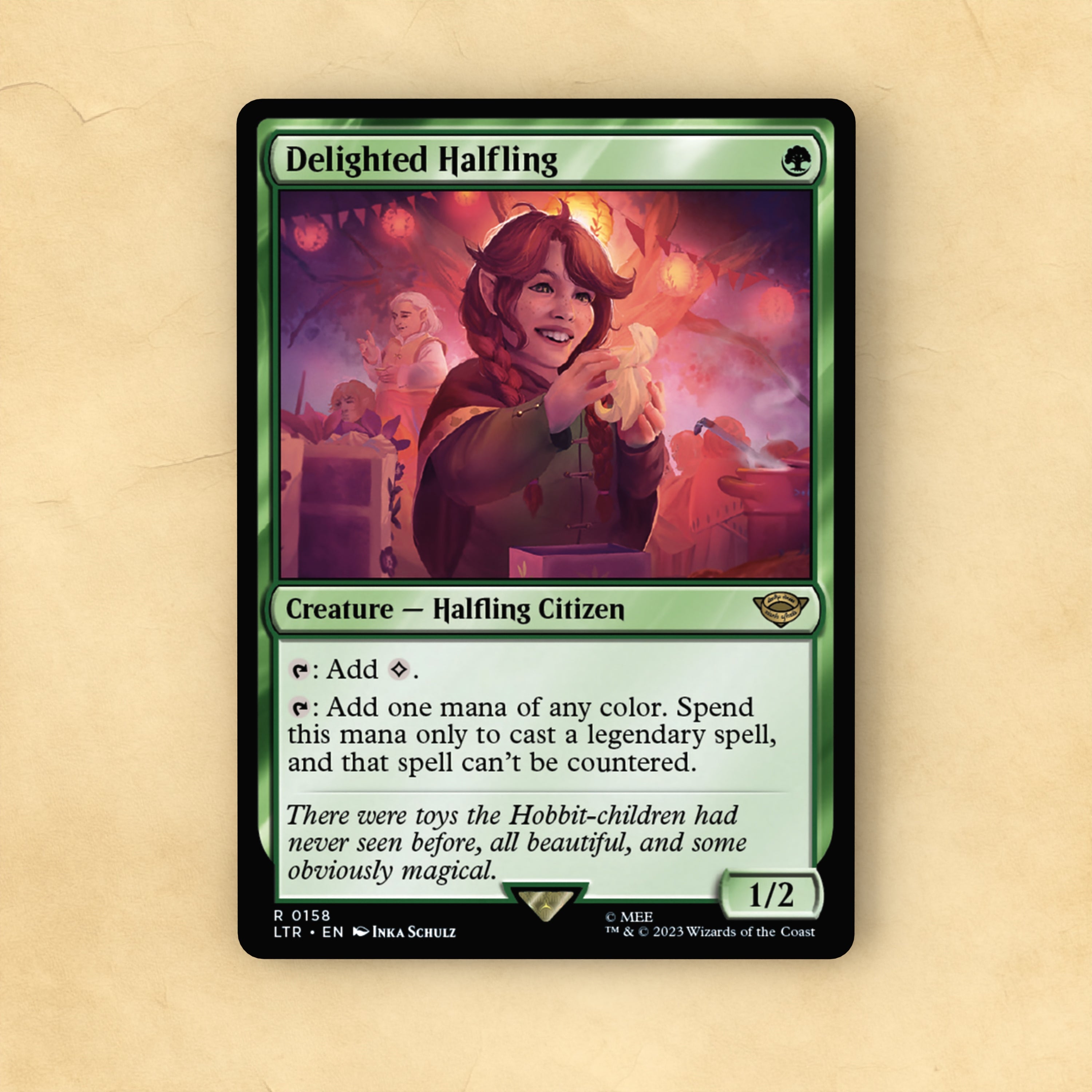 Delighted Halfling MTG Proxy