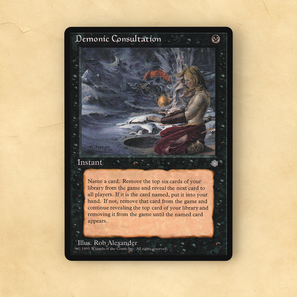 Demonic Consultation MTG Proxy