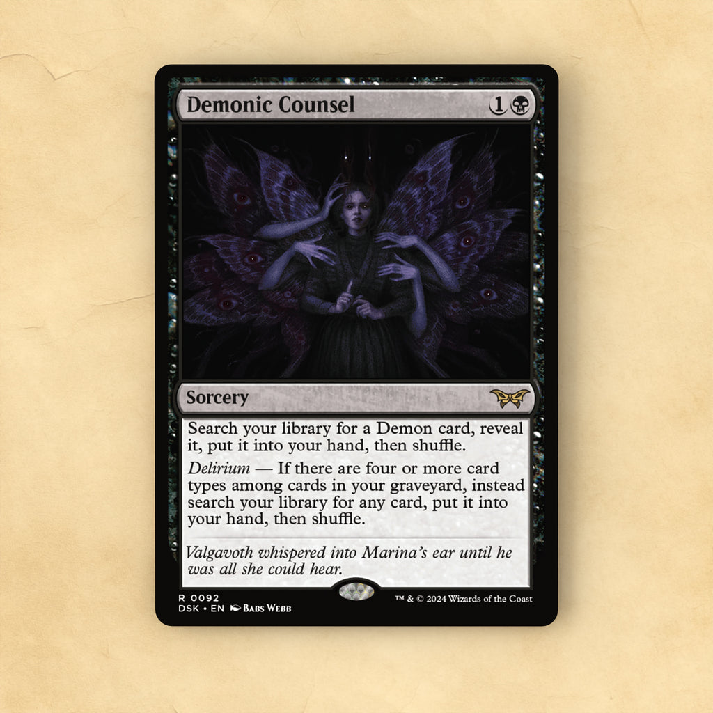Demonic Counsel MTG Proxy