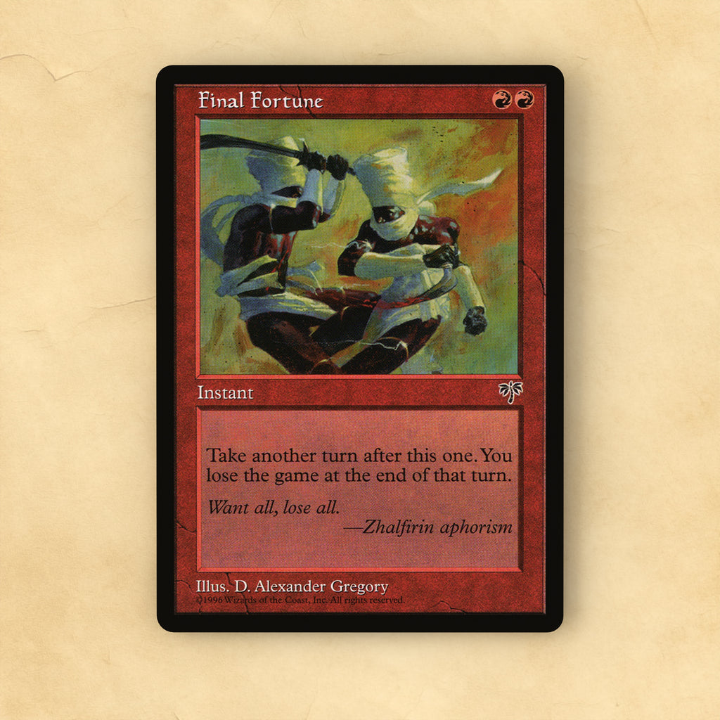 Final Fortune MTG Proxy