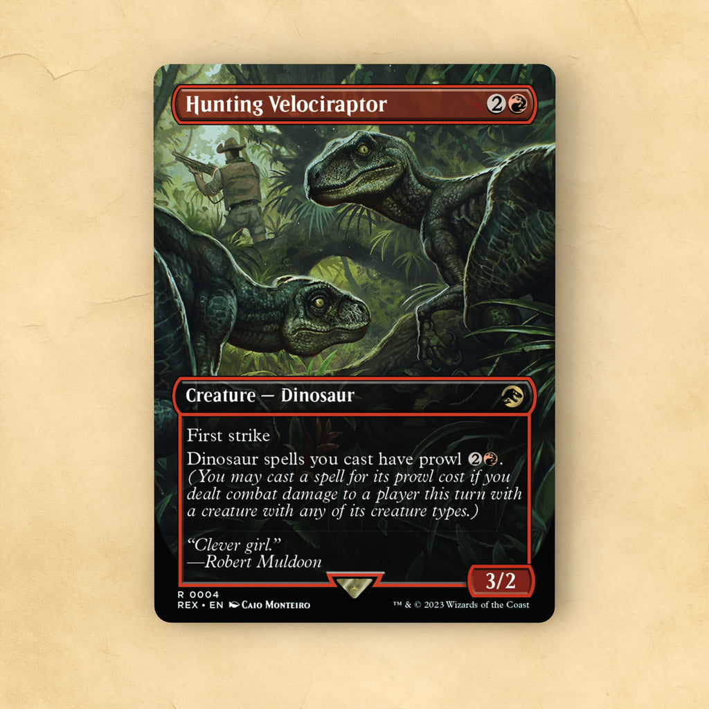 Hunting Velociraptor MTG Proxy
