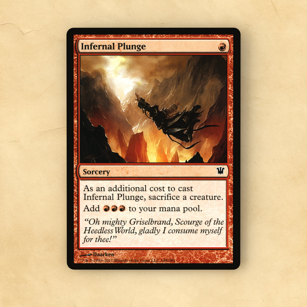 Infernal Plunge MTG Proxy