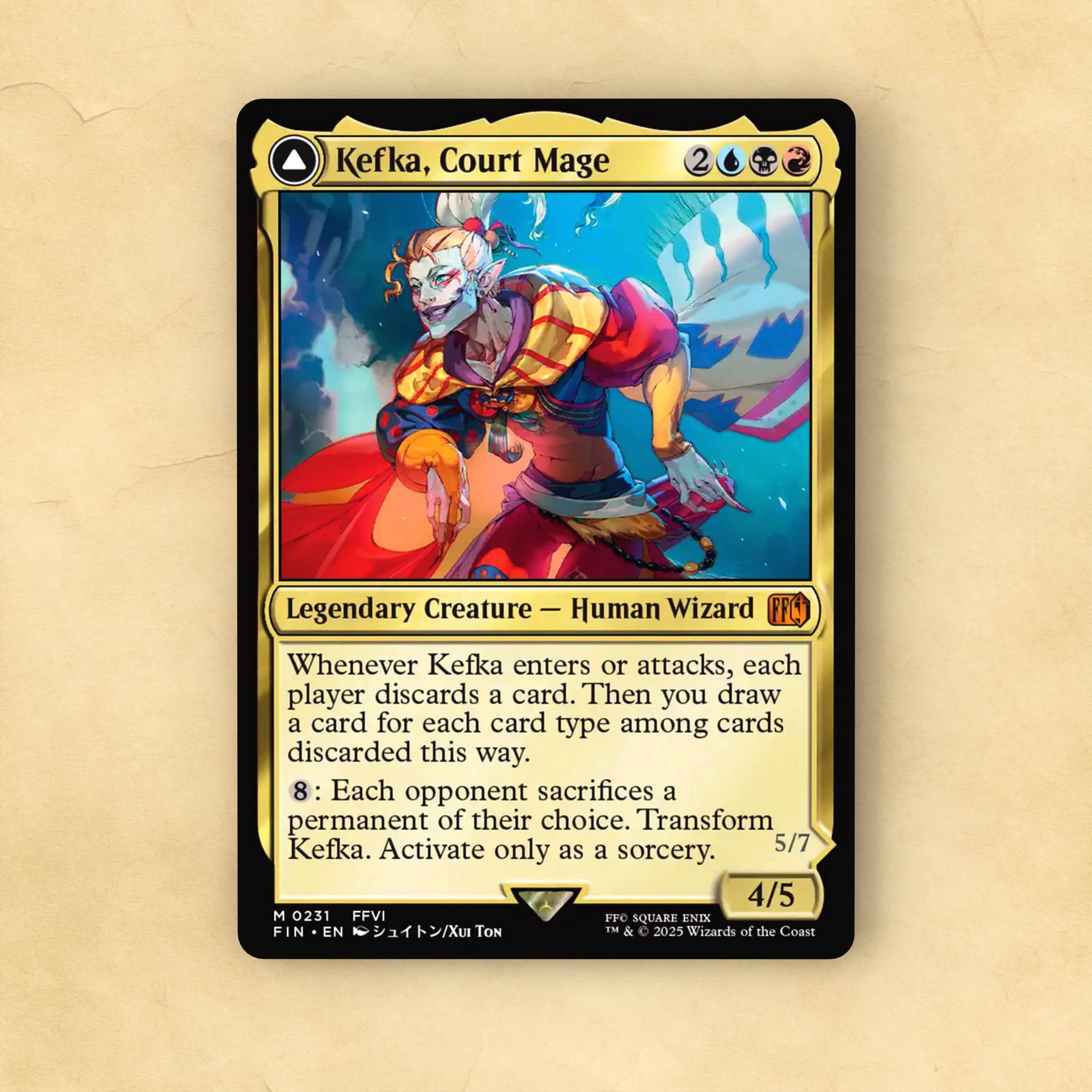 Kefka, Court Mage MTG Proxy