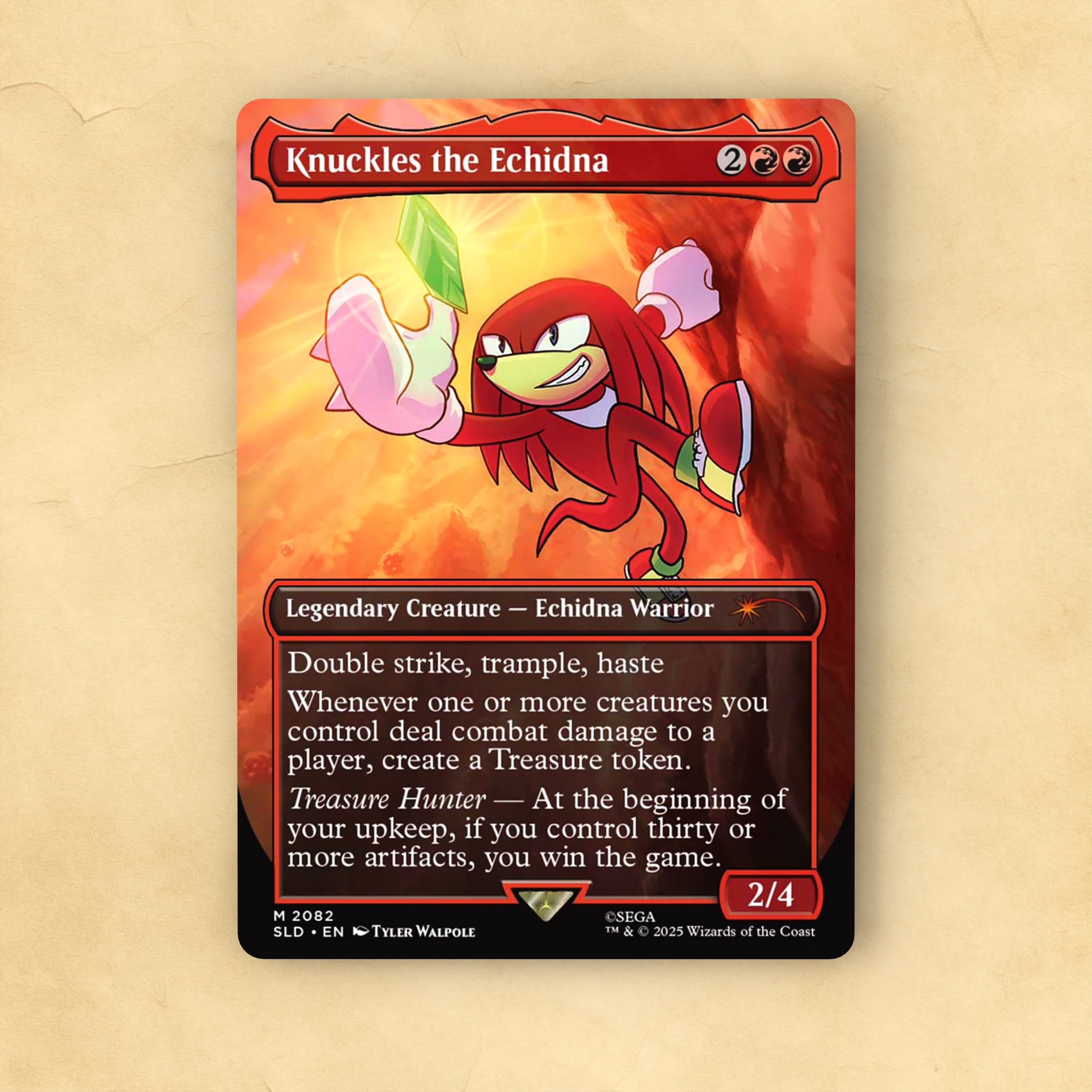 Knuckles the Echidna MTG Proxy
