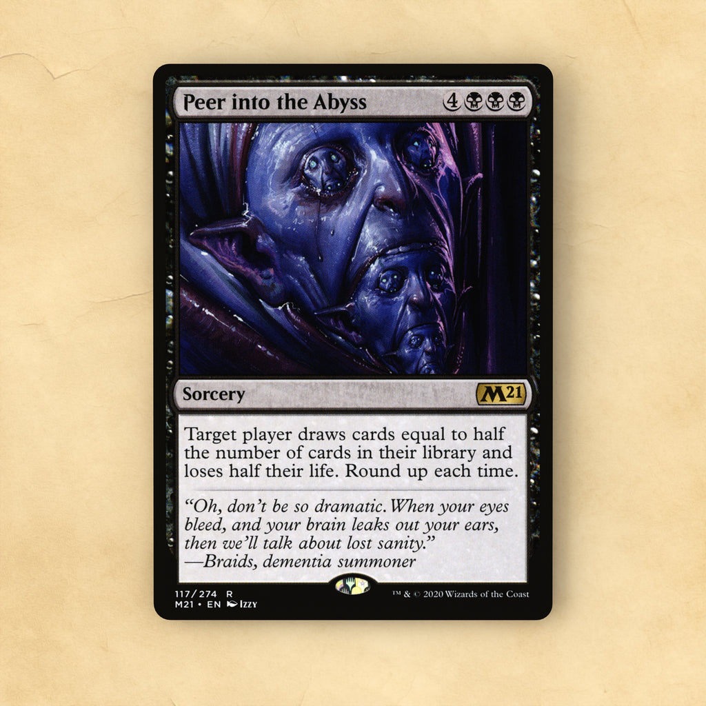 Peer into the Abyss MTG Proxy
