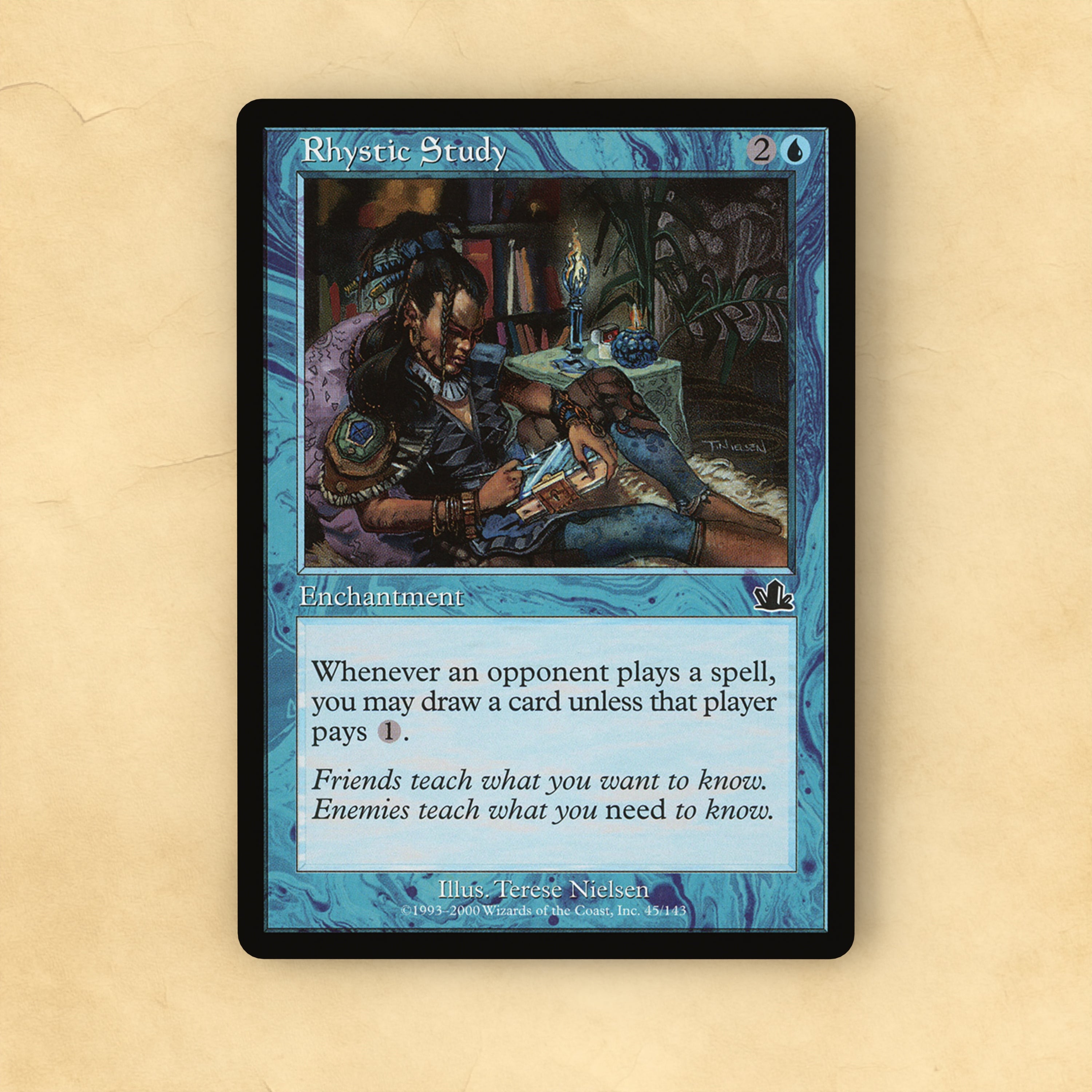 Rhystic Study MTG Proxy – Gilded Goblet